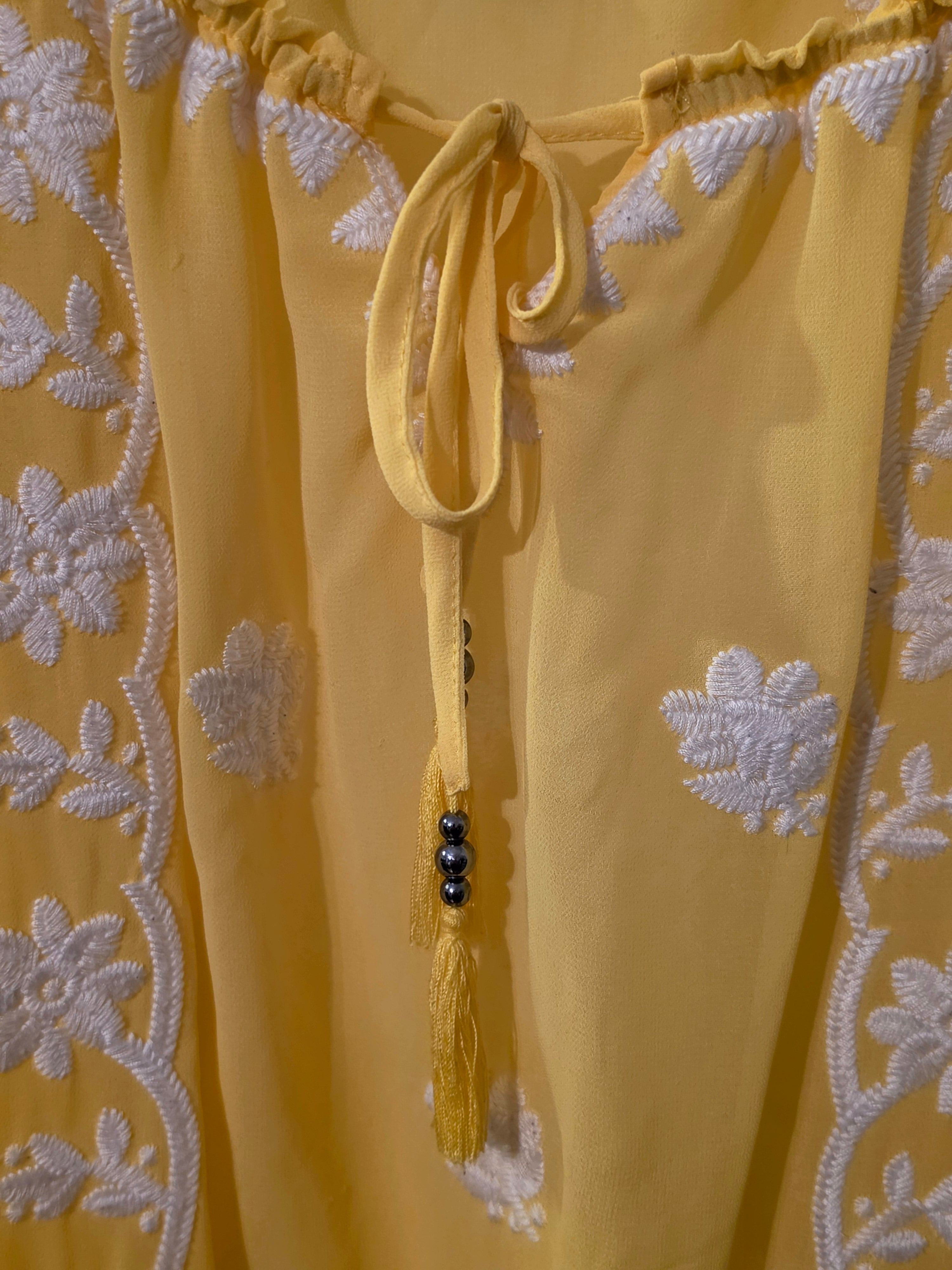 Sunshine Daisy Peasant Top