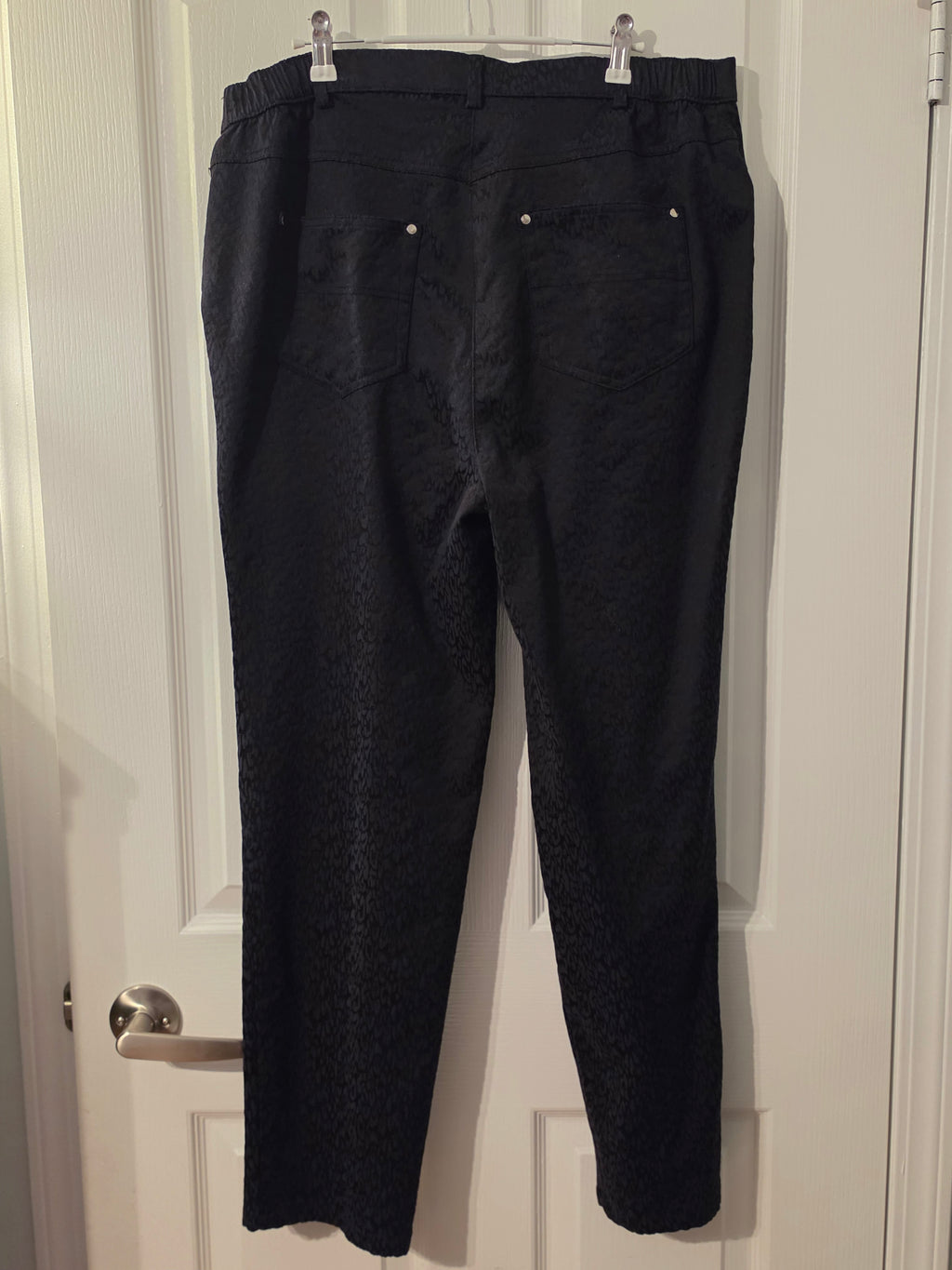 Noir Jacquard Tailored Pants