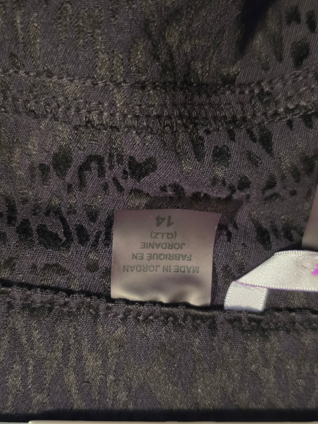 Noir Jacquard Tailored Pants