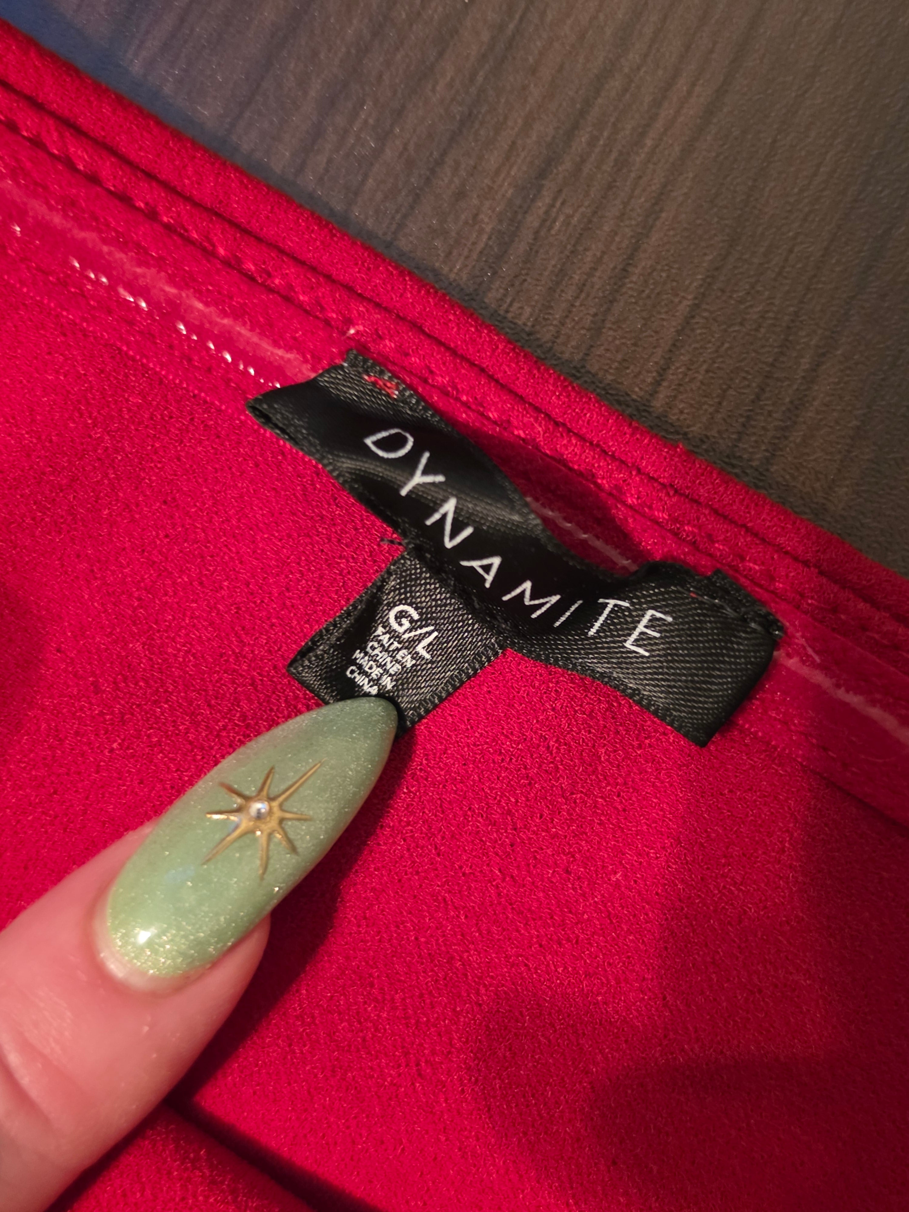 Crimson Ruffle Off-Shoulder Top