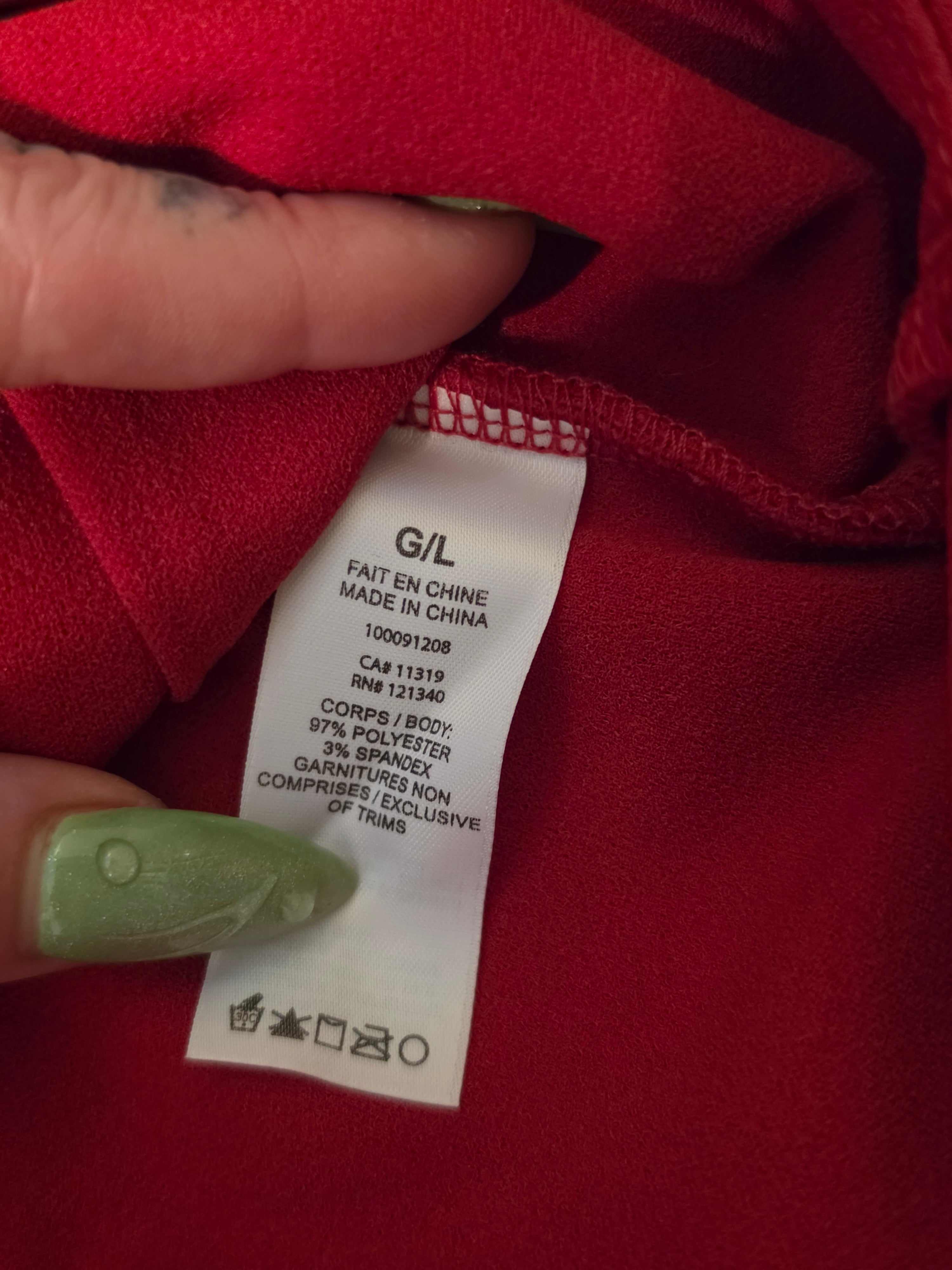 Crimson Ruffle Off-Shoulder Top