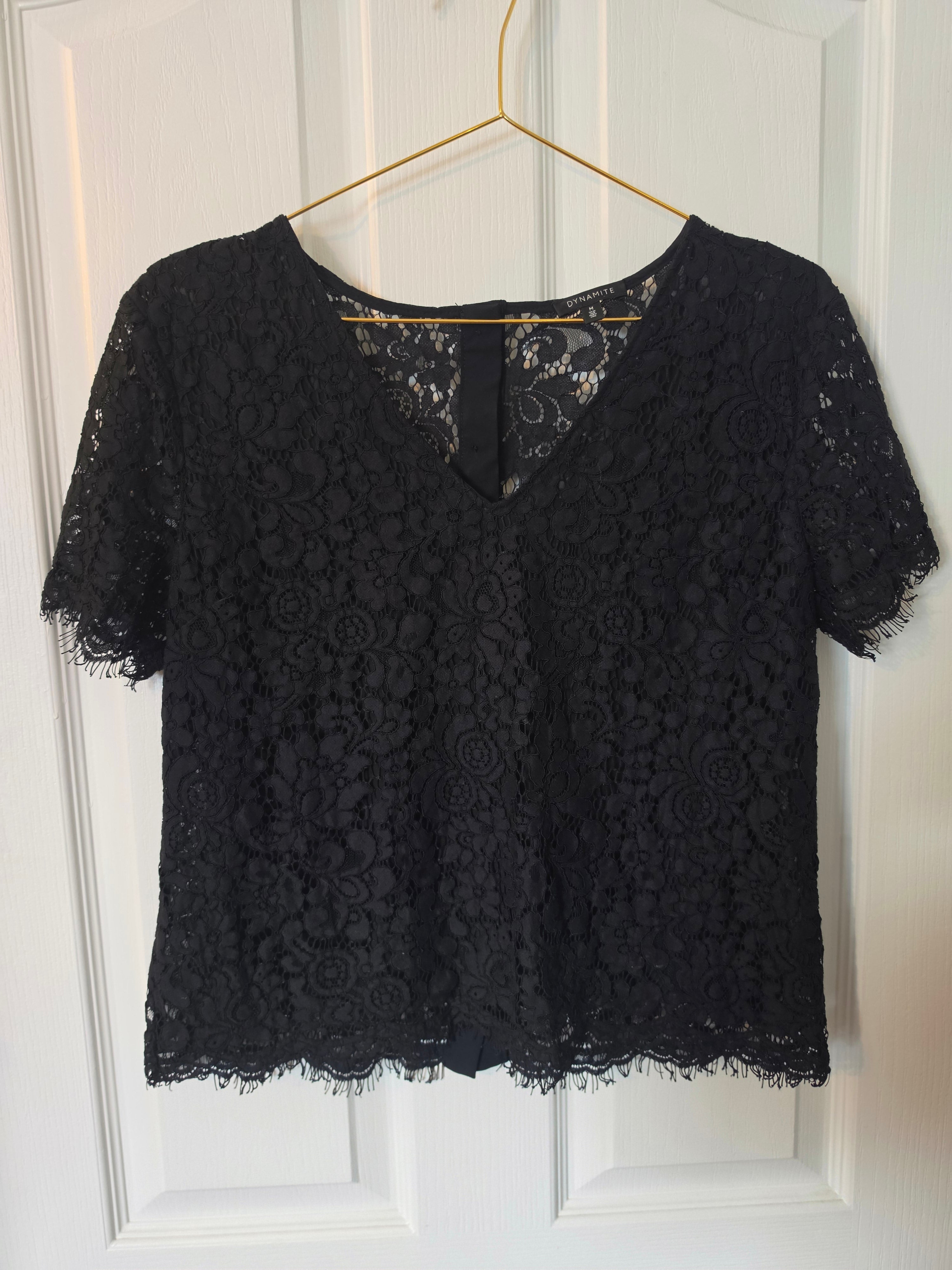 Midnight Whisper Lace Top