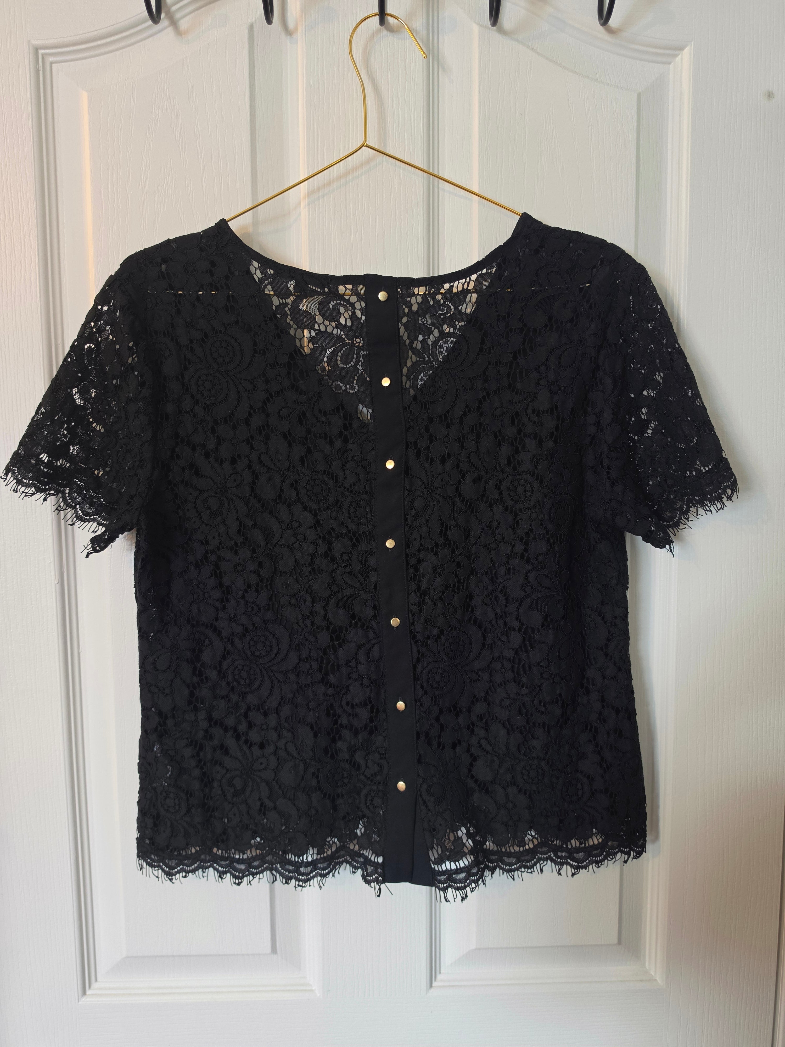 Midnight Whisper Lace Top