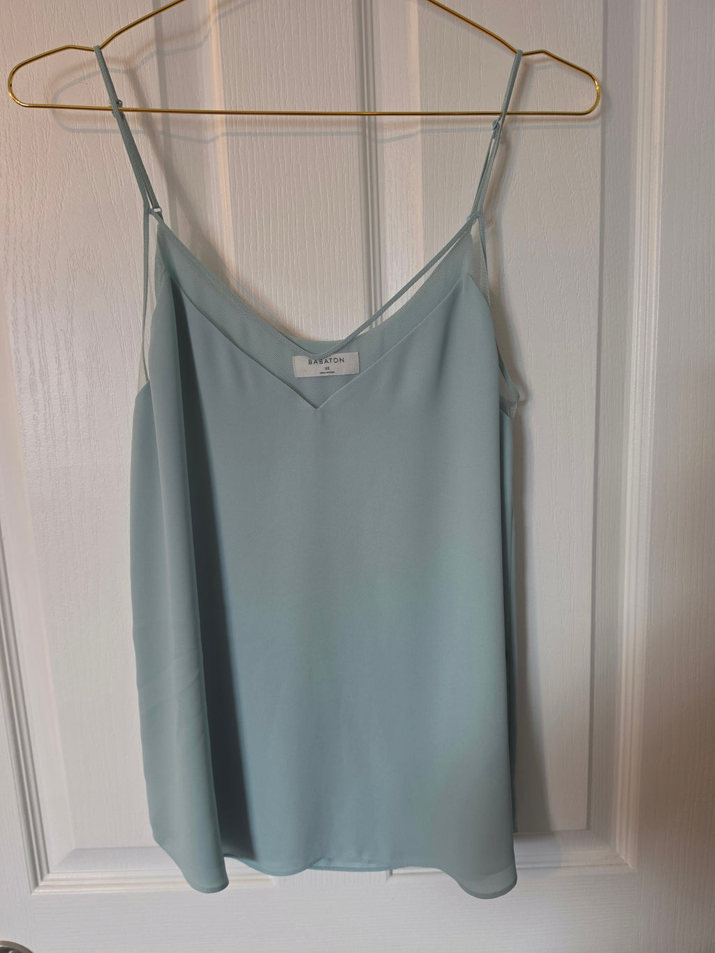 Icy Sage Pleated Camisole