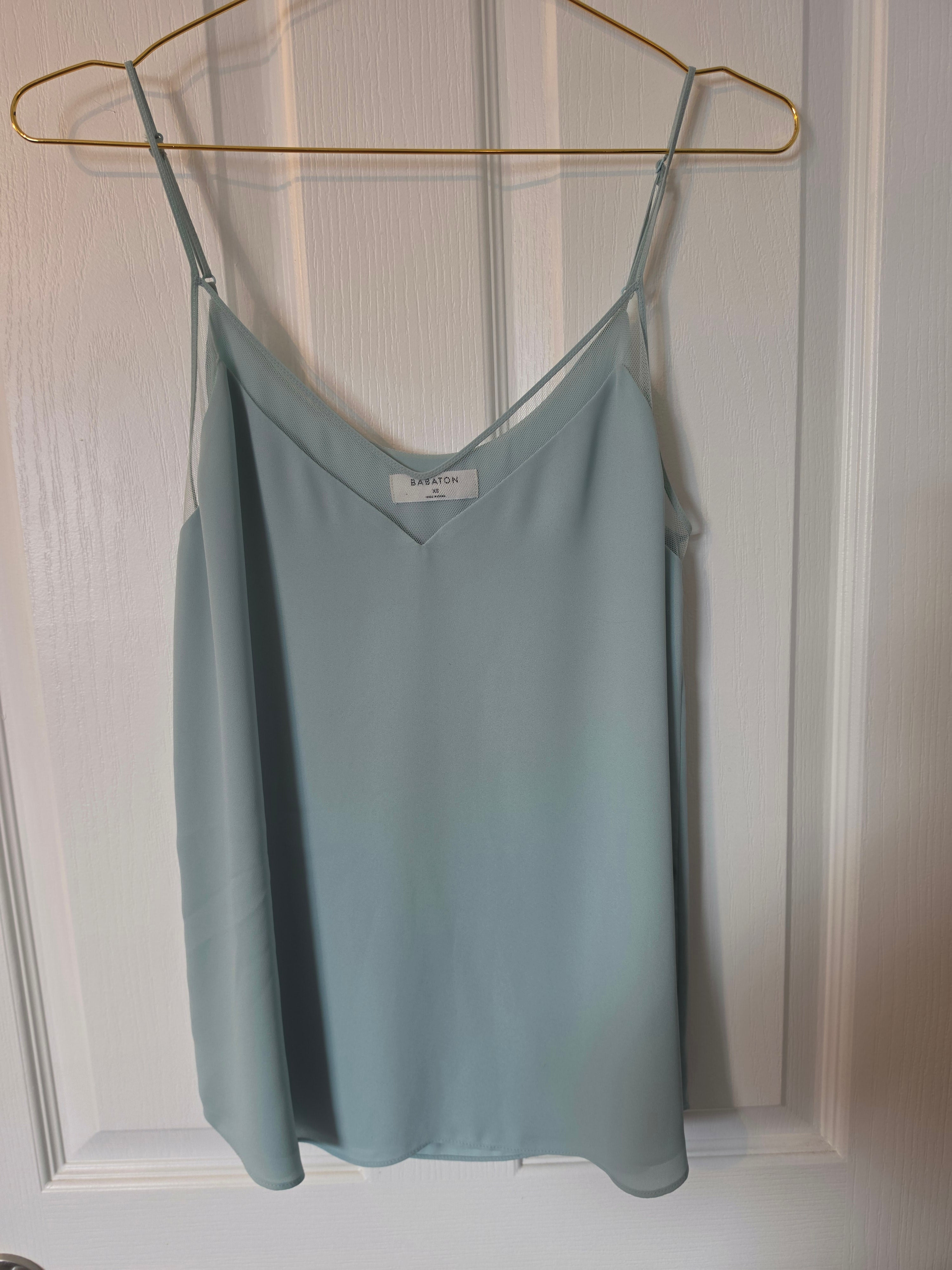 Icy Sage Pleated Camisole