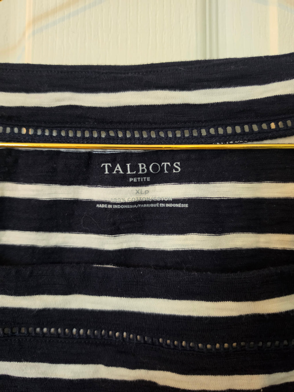 Noir Stripe Square Neck Top