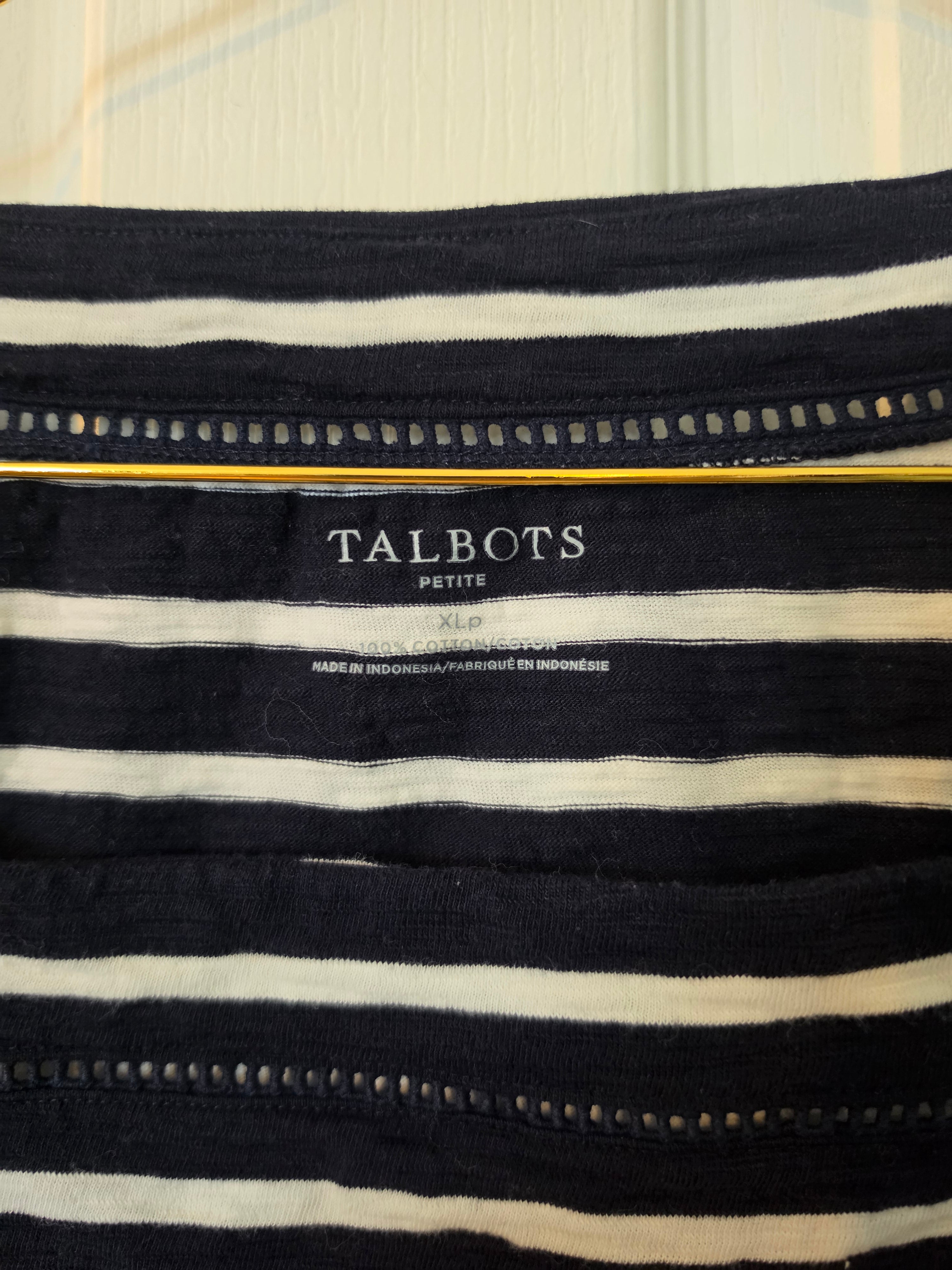 Noir Stripe Square Neck Top