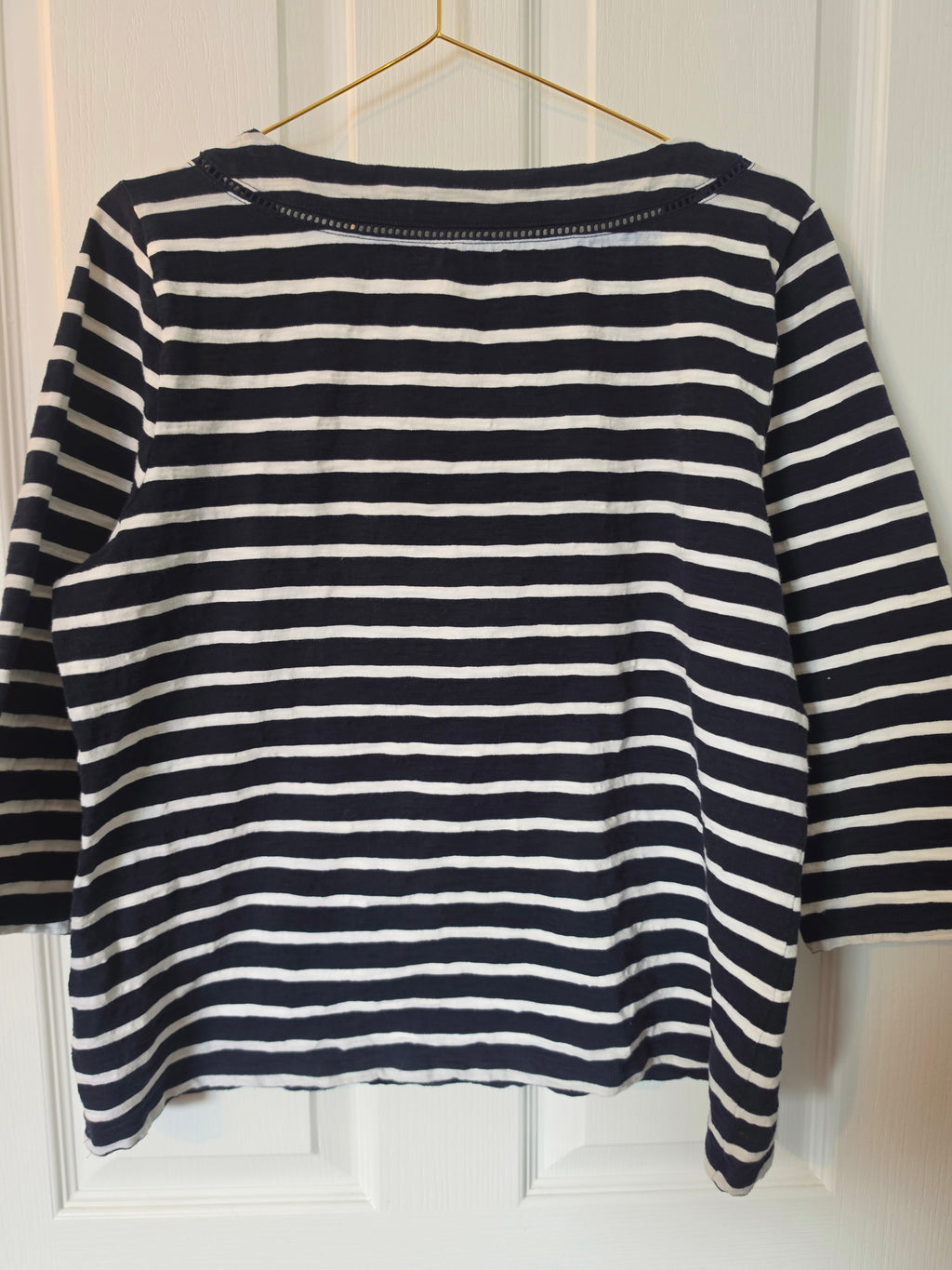 Noir Stripe Square Neck Top