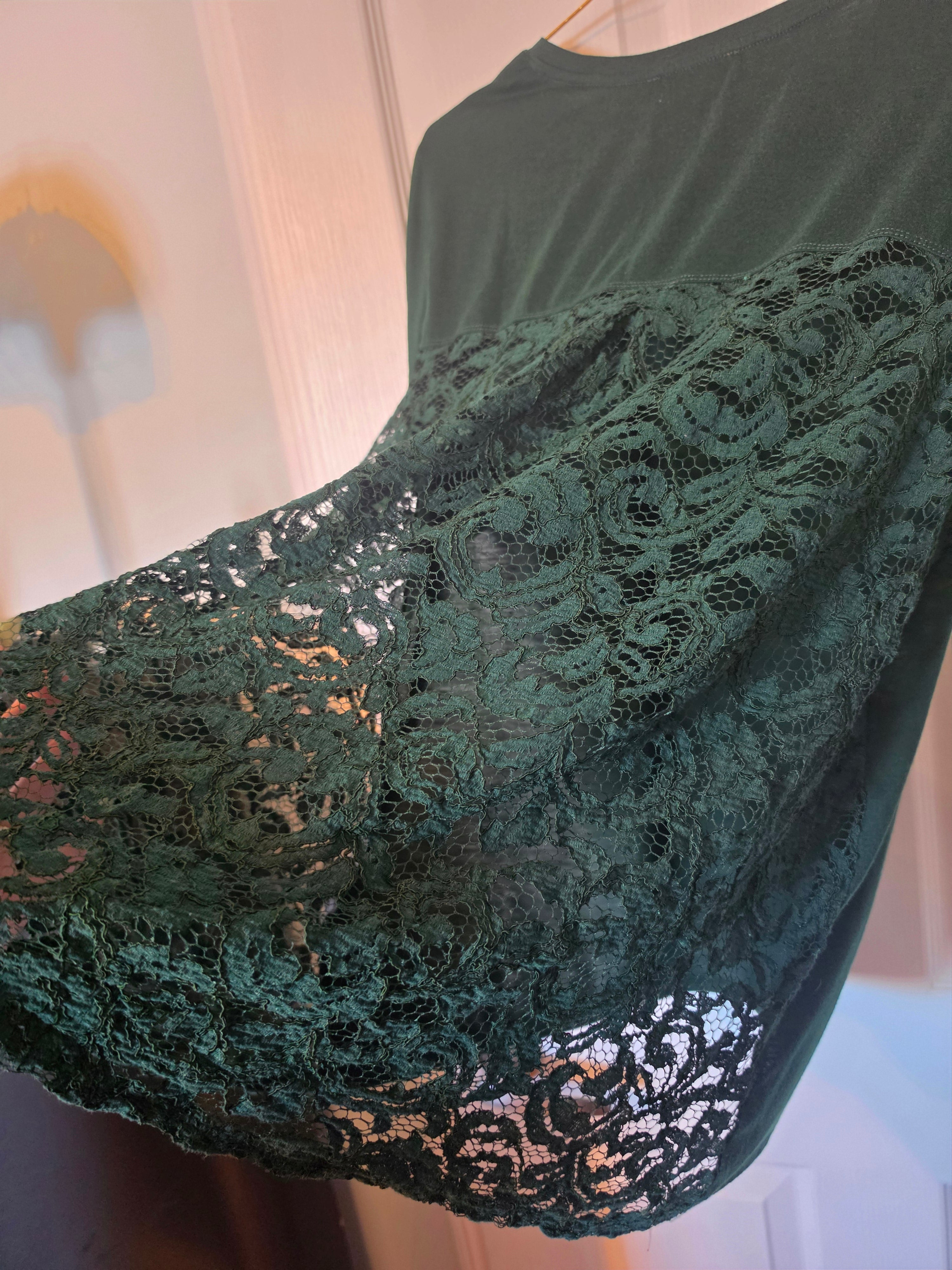 Forest Lace Detail Top