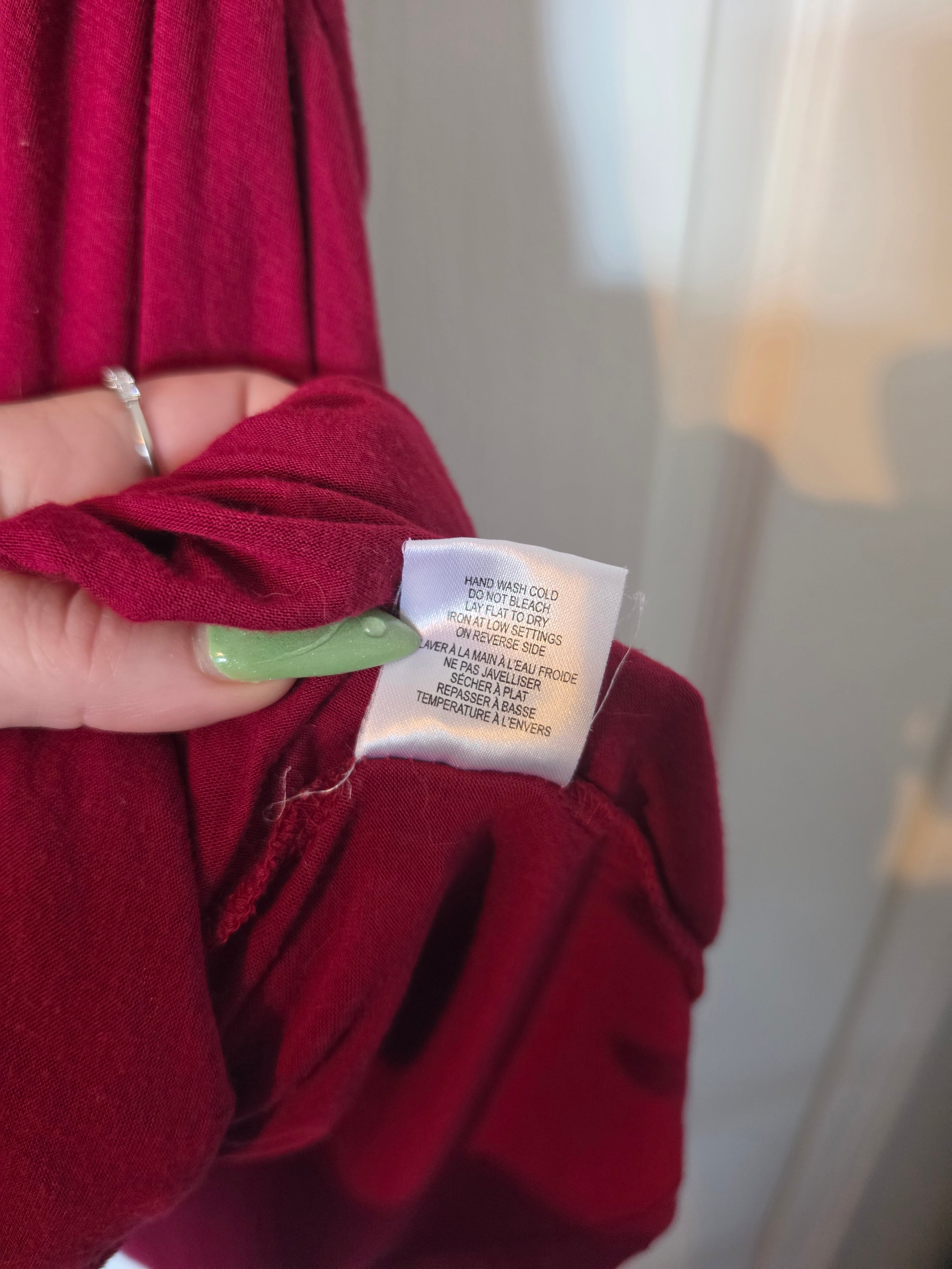 Crimson Cascade Embellished Tank