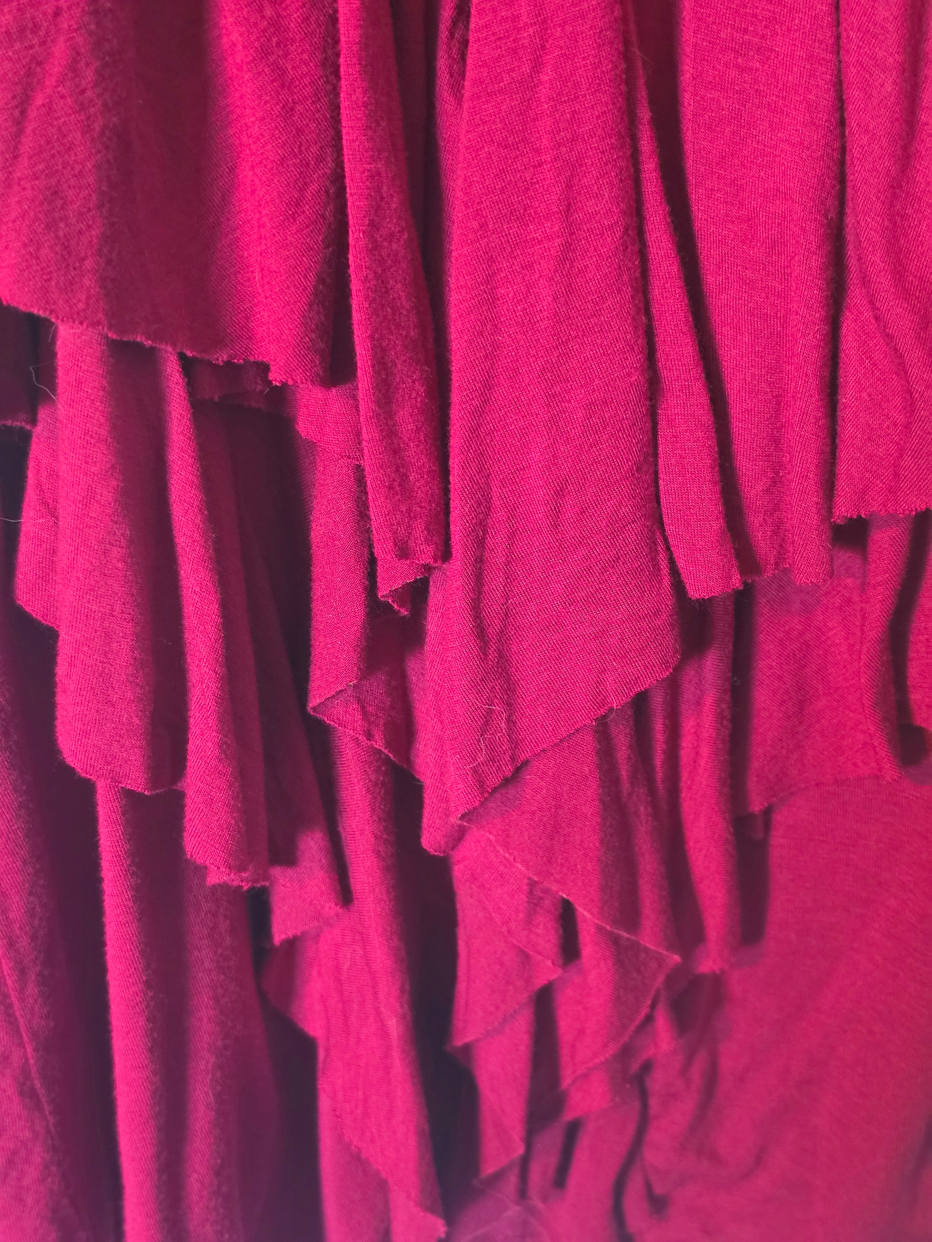 Crimson Cascade Embellished Tank