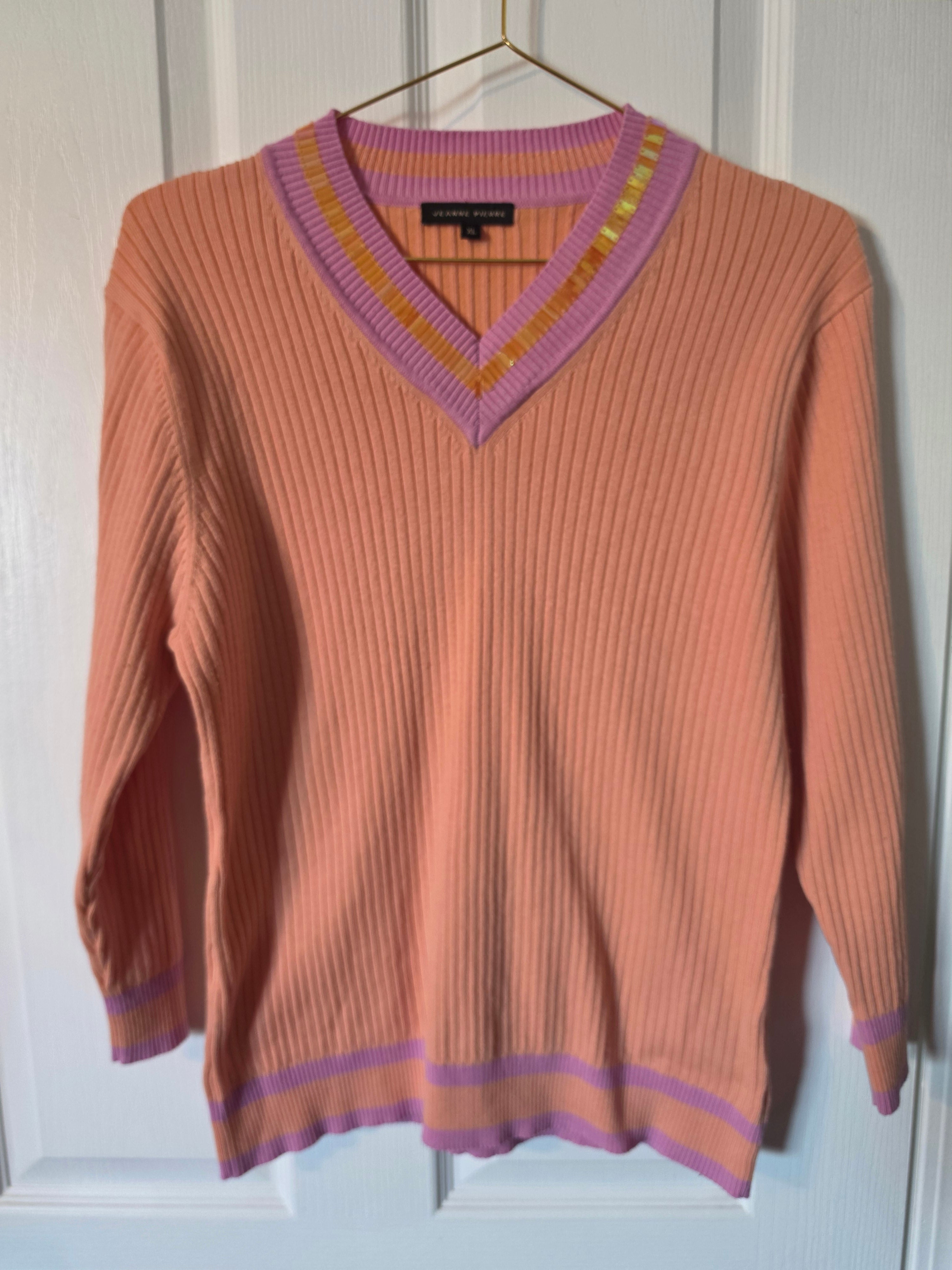 Sunset Reverie Ribbed Sweater