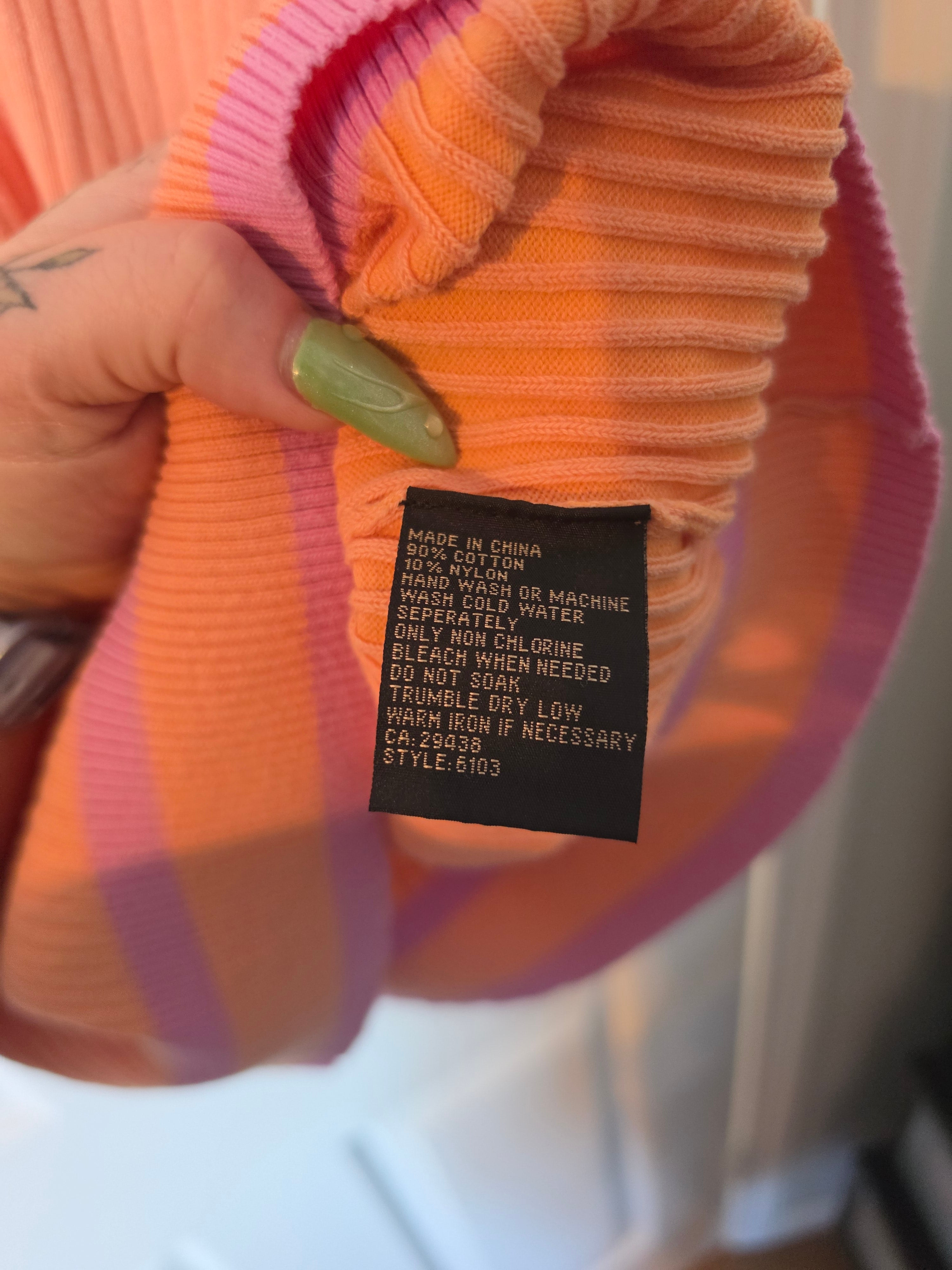 Sunset Reverie Ribbed Sweater
