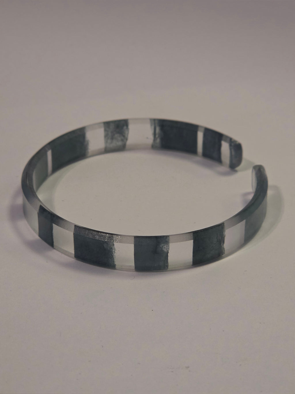 Botanical & Teal Block Resin Cuff Set