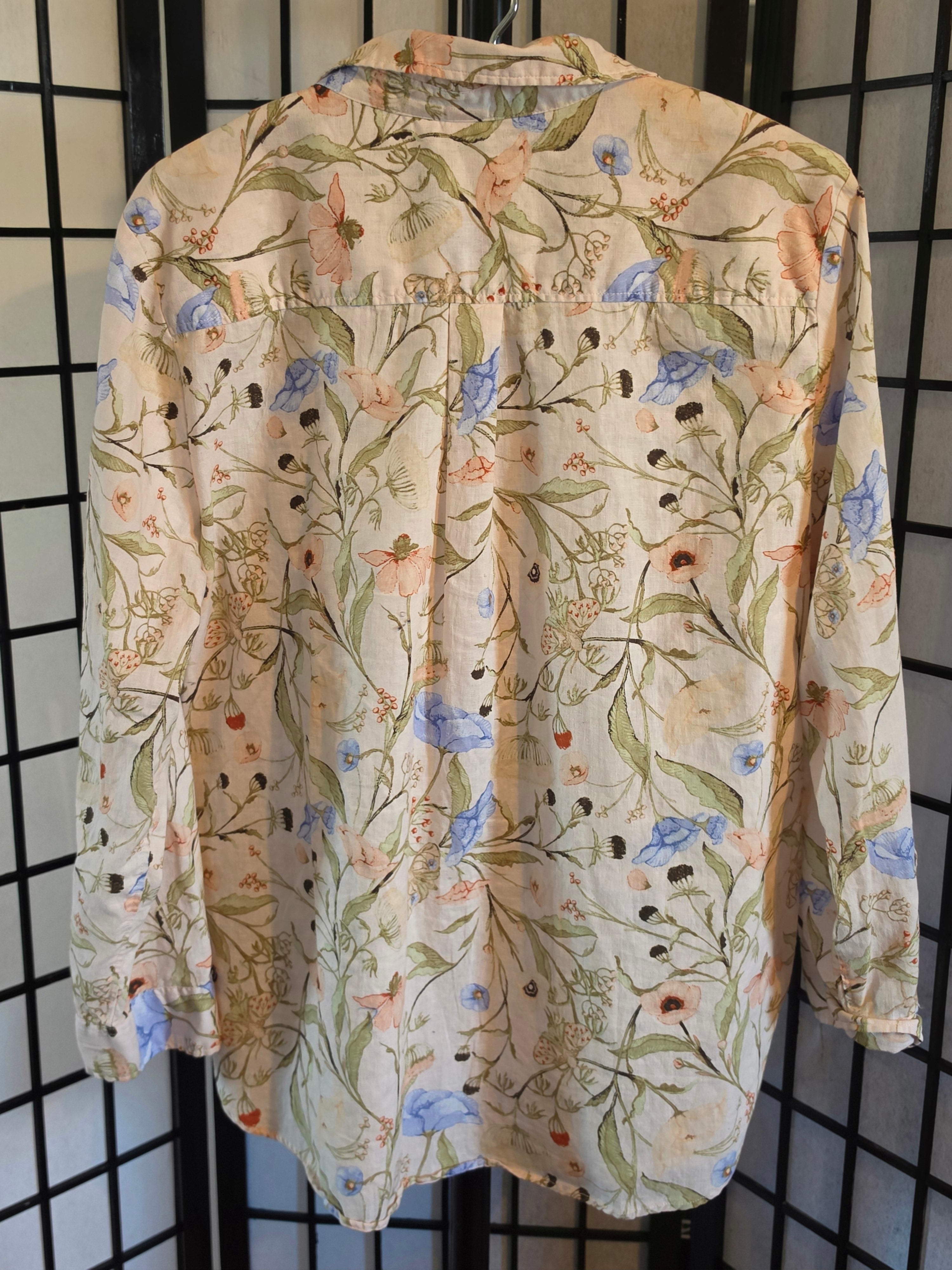 The Wildflower Hour — H&M Botanical Linen Blend Shirt