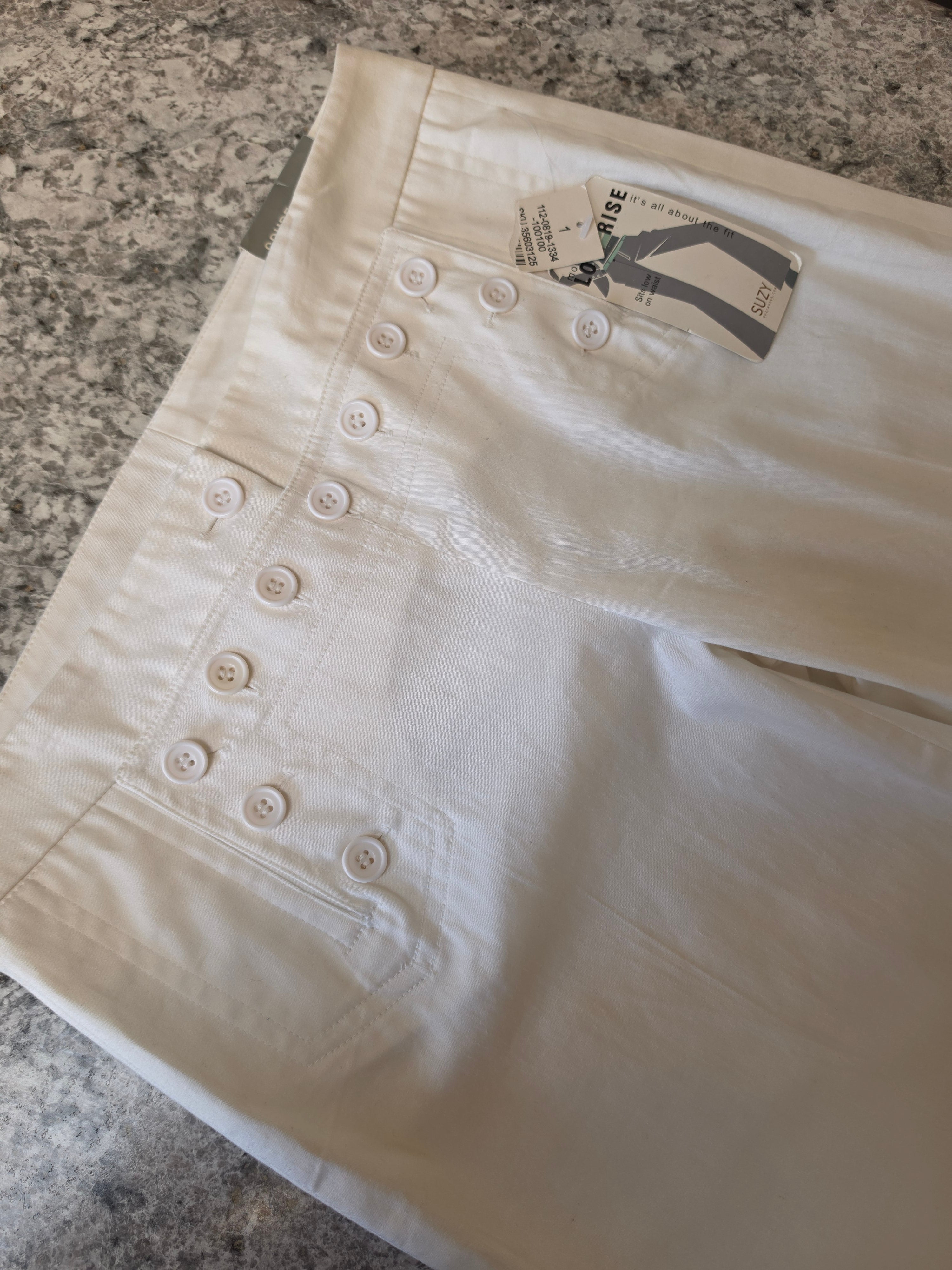 Ivory Reverie — Suzy Shier Low Rise Wide-Leg Trouser