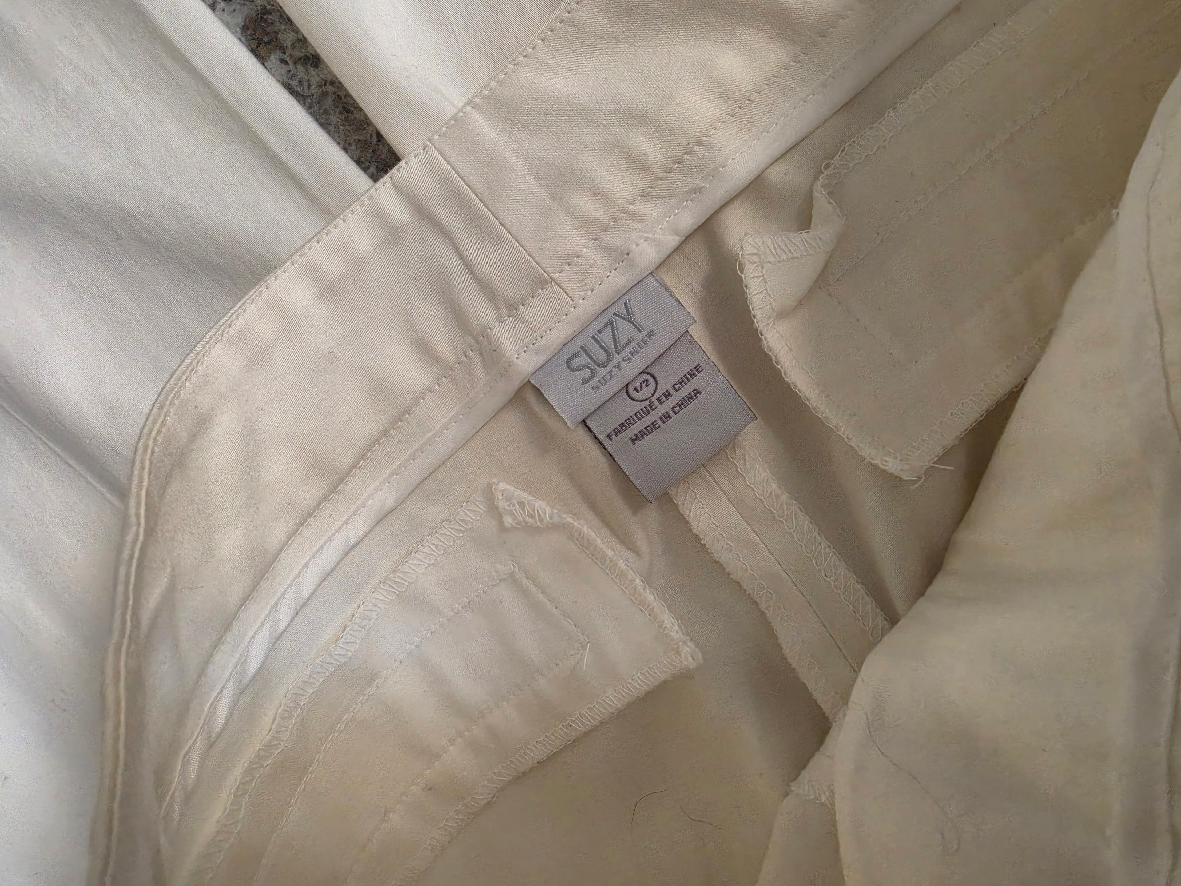 Ivory Reverie — Suzy Shier Low Rise Wide-Leg Trouser