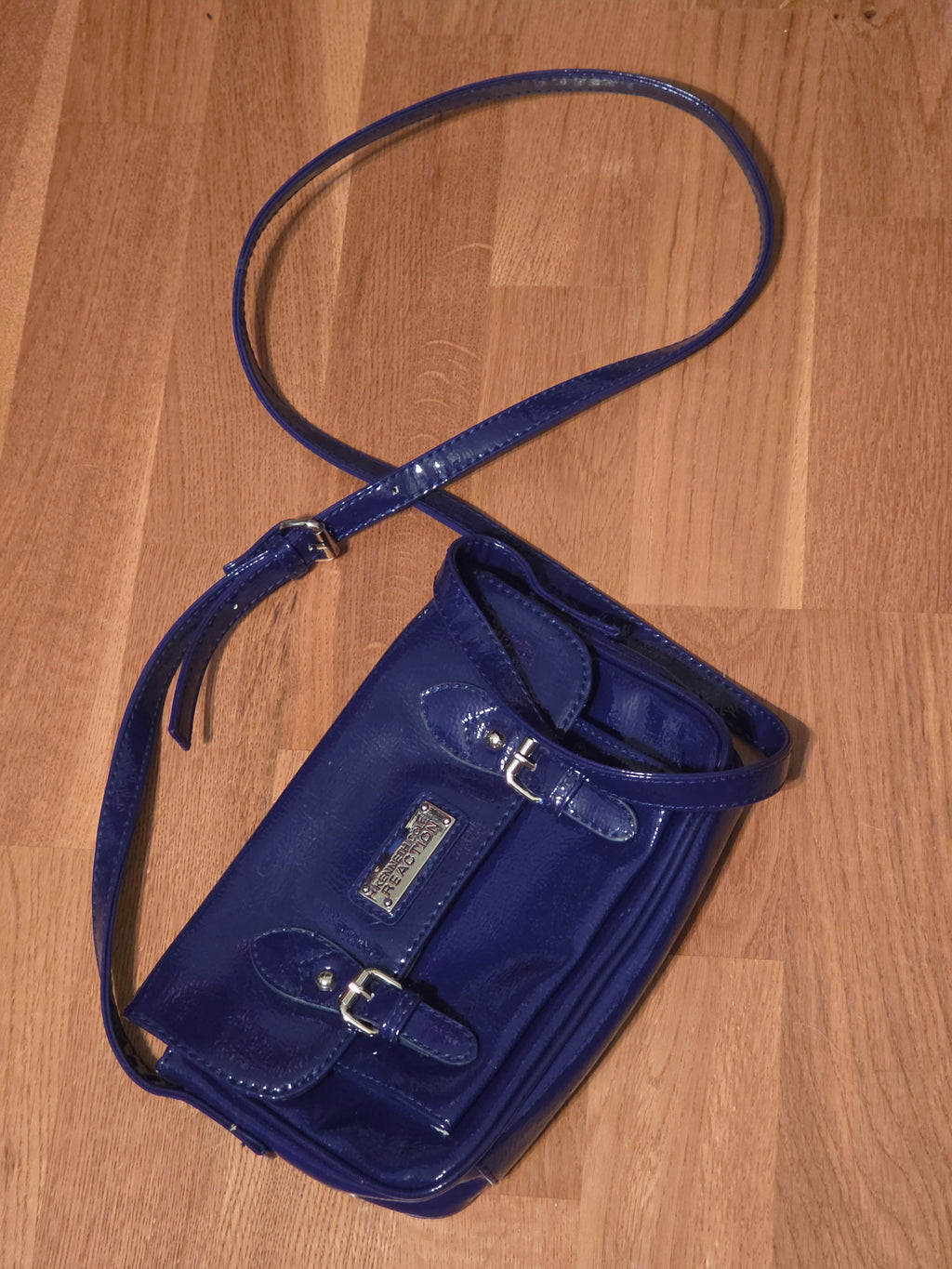 Cobalt Confession — Kenneth Cole Reaction Patent Crossbody