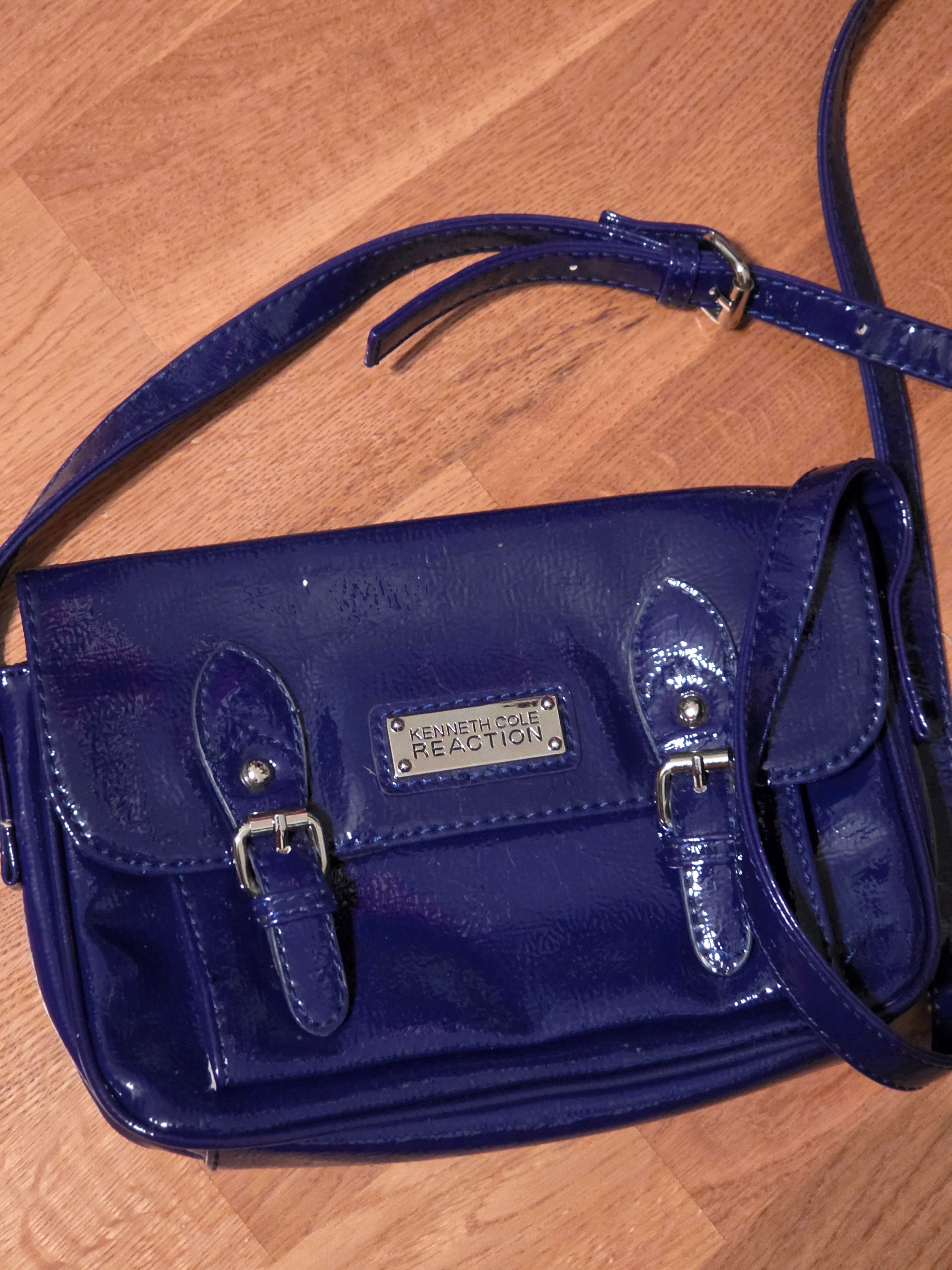 Cobalt Confession — Kenneth Cole Reaction Patent Crossbody