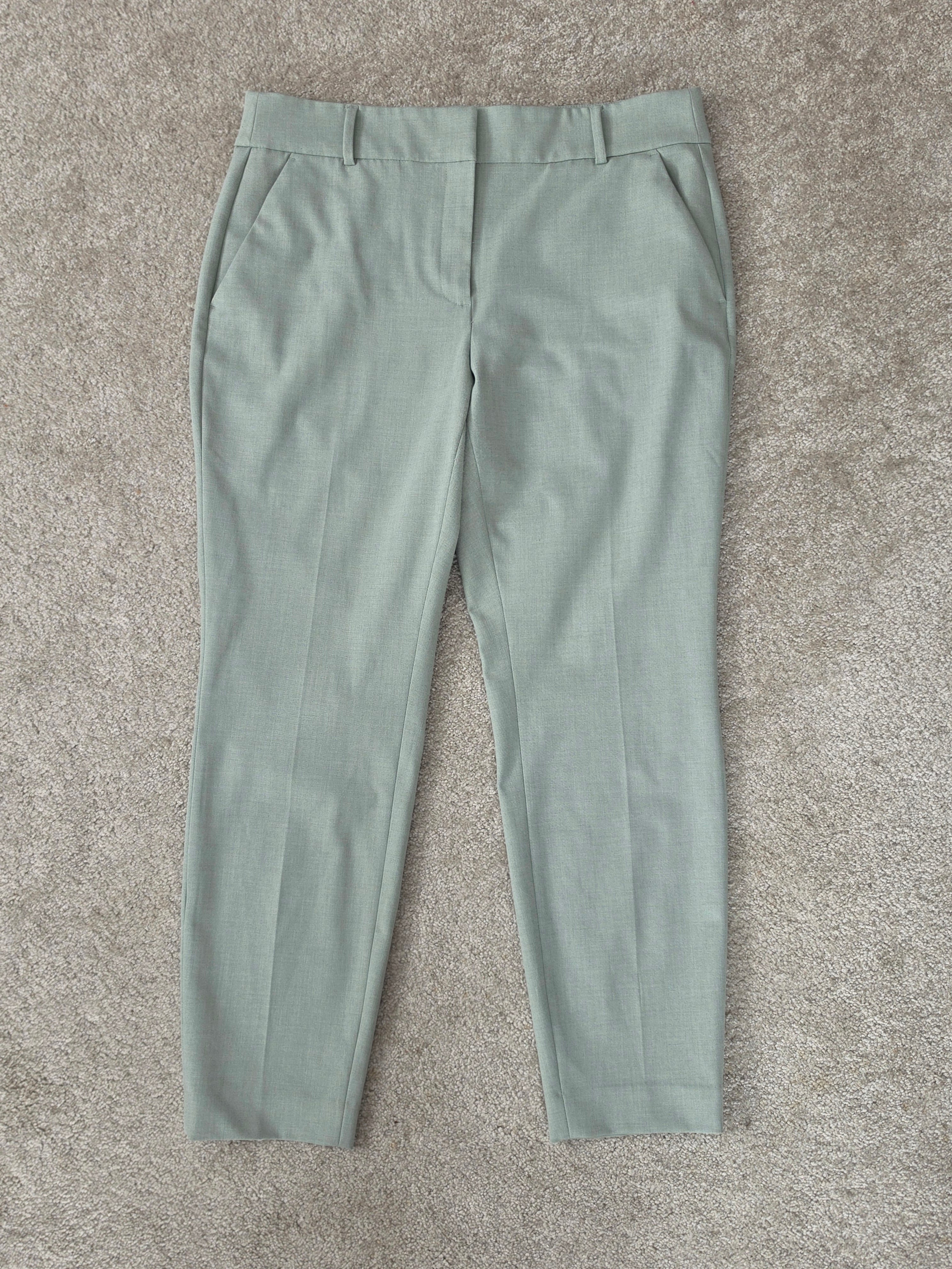 Softly Structured — RW&CO. Sage Mint Slim Leg Ankle Trousers
