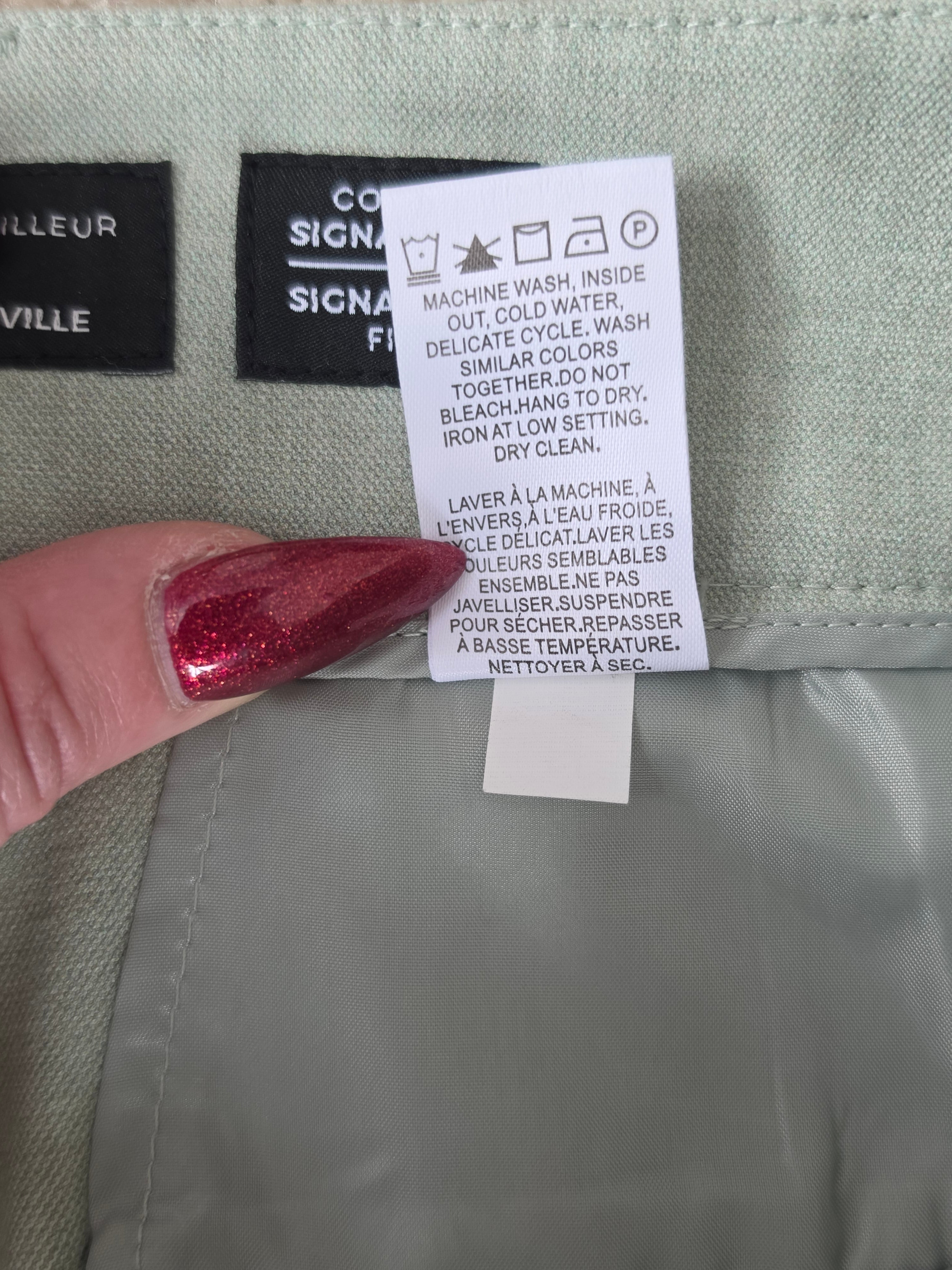 Softly Structured — RW&CO. Sage Mint Slim Leg Ankle Trousers