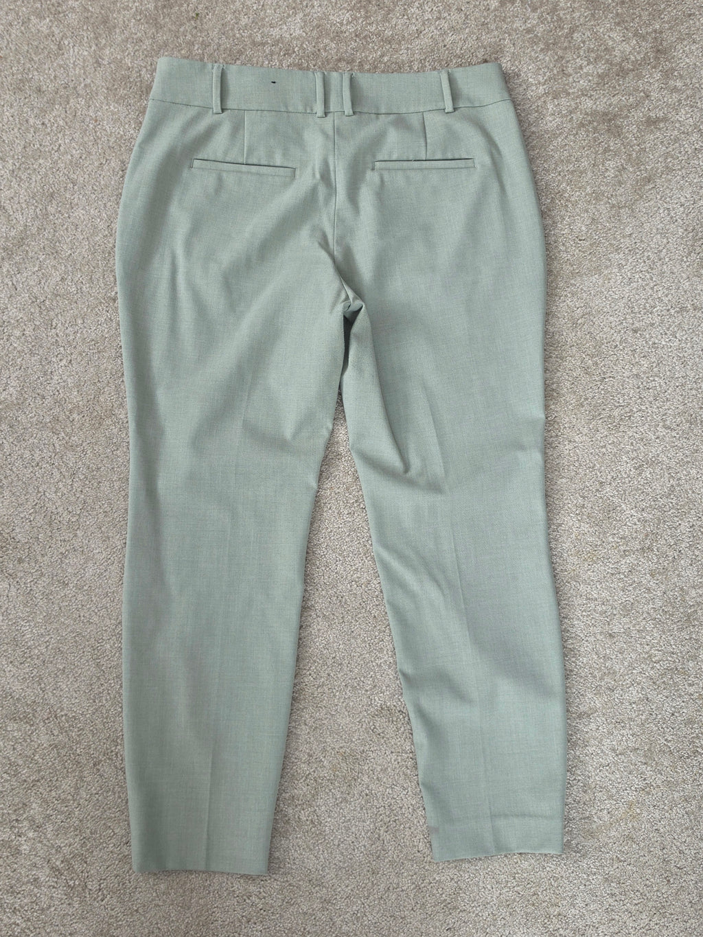 Softly Structured — RW&CO. Sage Mint Slim Leg Ankle Trousers