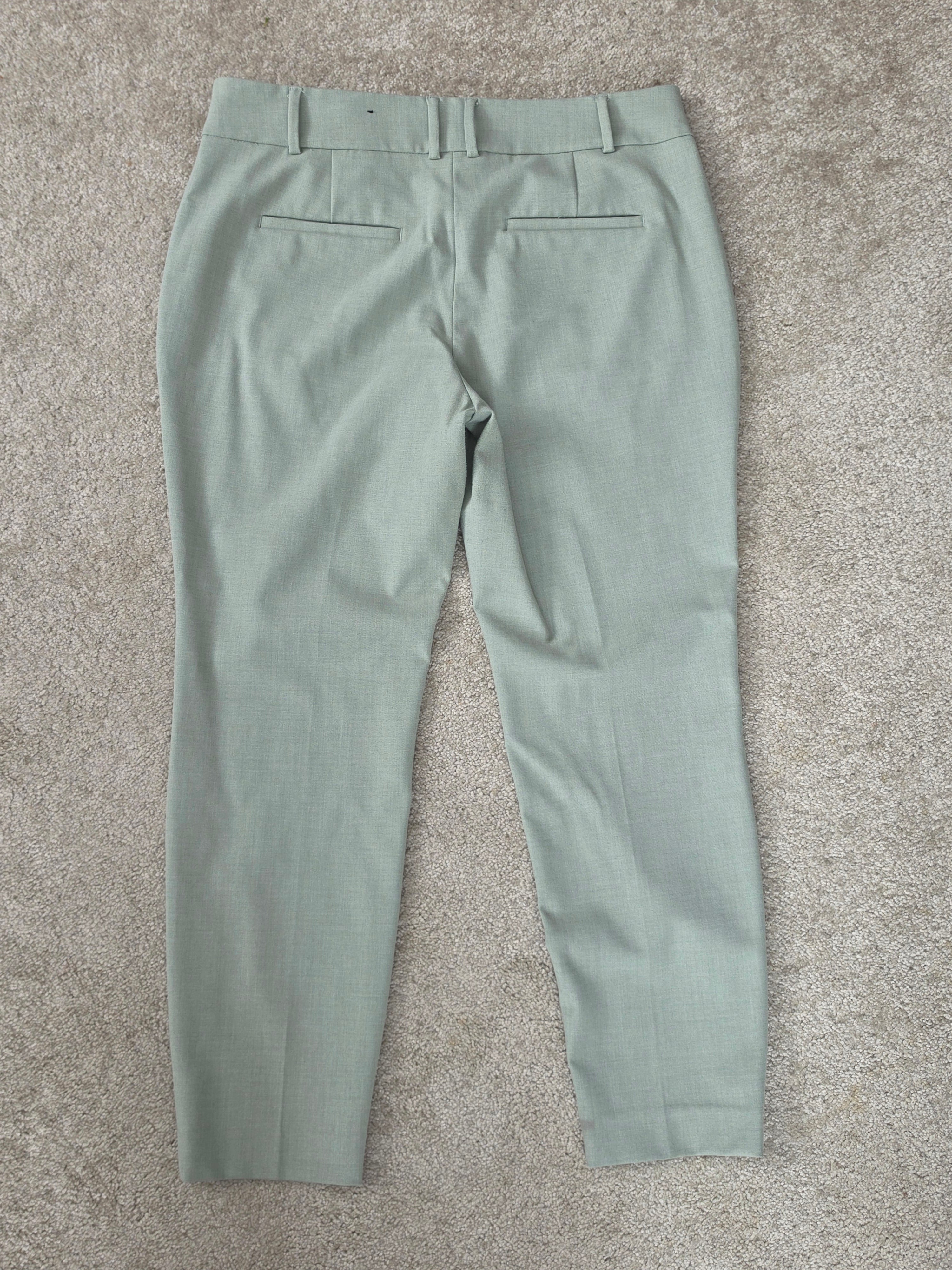 Softly Structured — RW&CO. Sage Mint Slim Leg Ankle Trousers