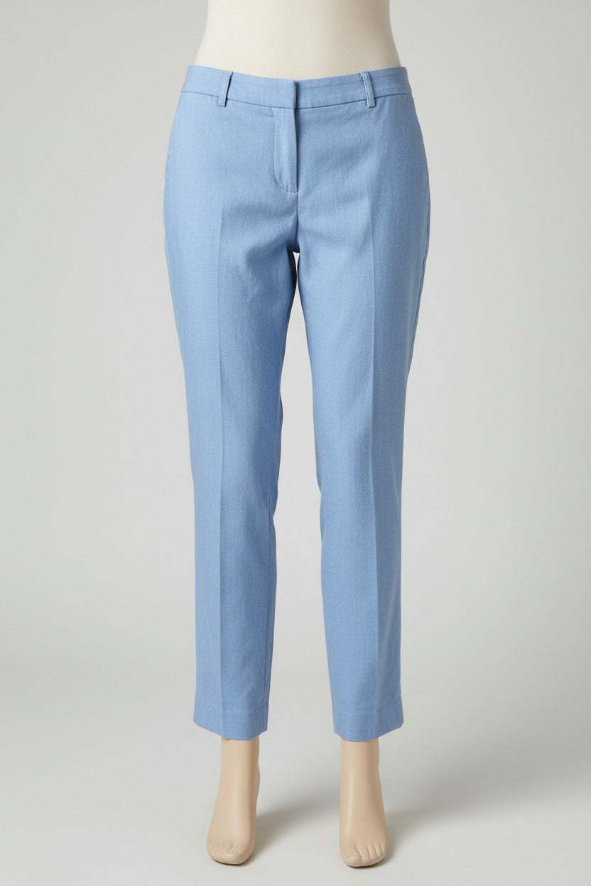 The Sky Linen — Express Slim Tapered Linen-Blend Trouser