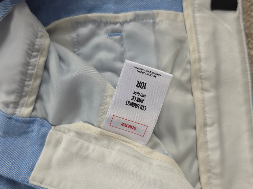 The Sky Linen — Express Slim Tapered Linen-Blend Trouser