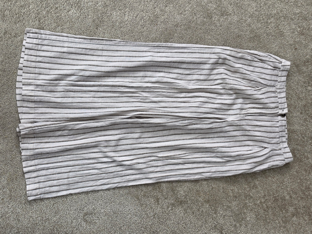 The Quiet Shore — Reitmans Striped Linen-Blend Wide-Leg Pant