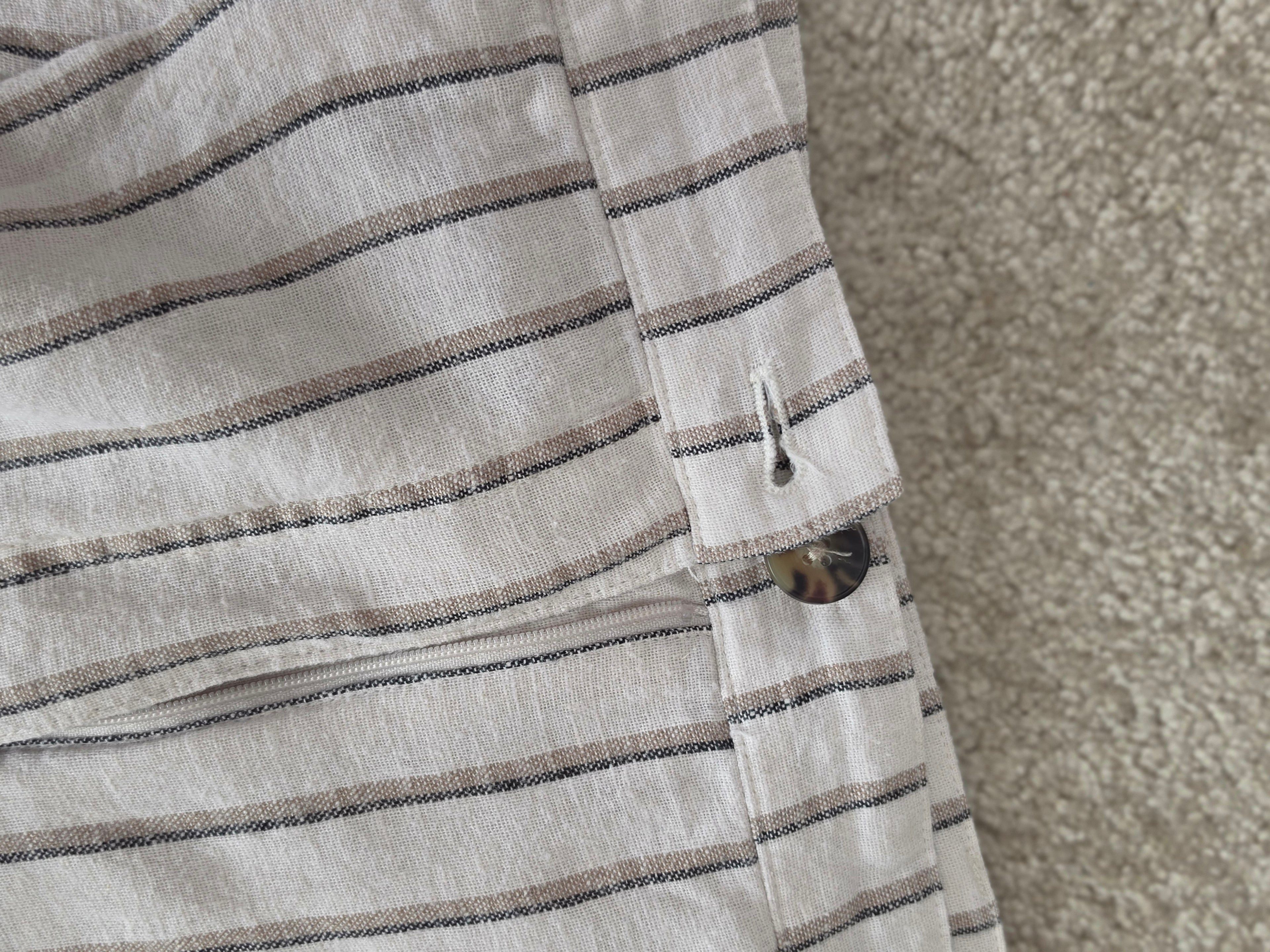 The Quiet Shore — Reitmans Striped Linen-Blend Wide-Leg Pant