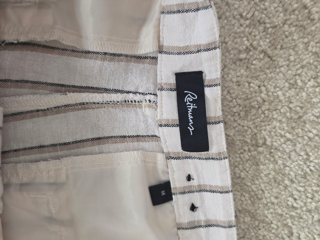 The Quiet Shore — Reitmans Striped Linen-Blend Wide-Leg Pant