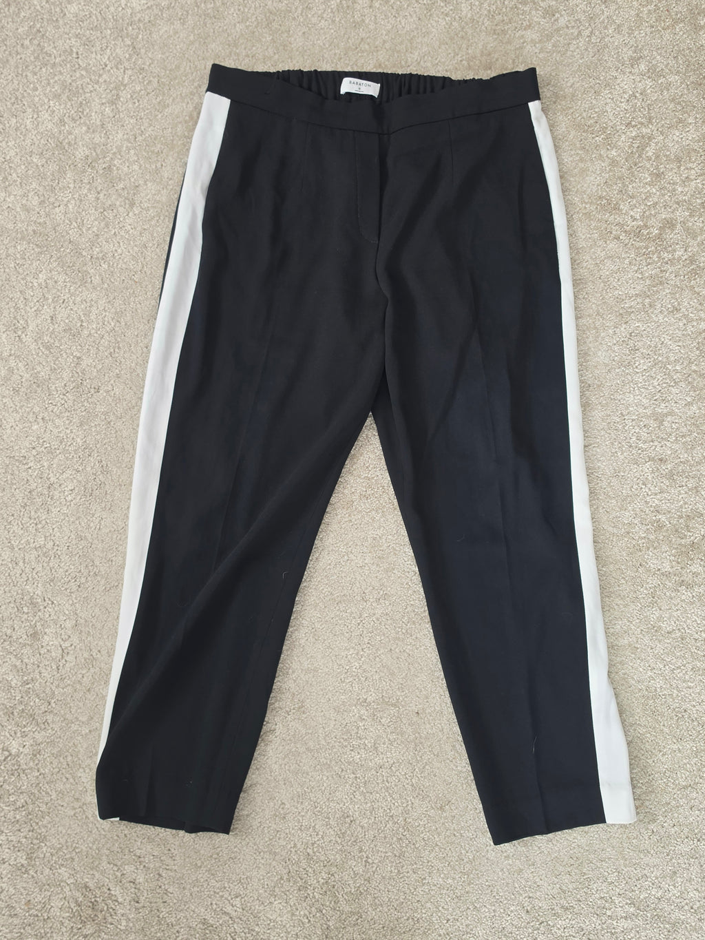 The Side Line — Babaton Cropped Side-Stripe Trouser