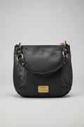 Midnight Wanderer — Fossil Long Live Vintage Black Leather Hobo Bag