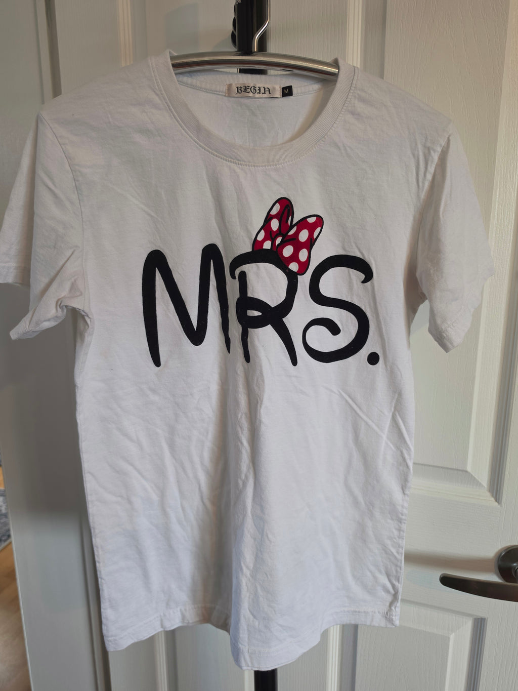 Bow Before Mrs. — BEGIN MRS. Minnie Mouse Velvet Bow Graphic Tee