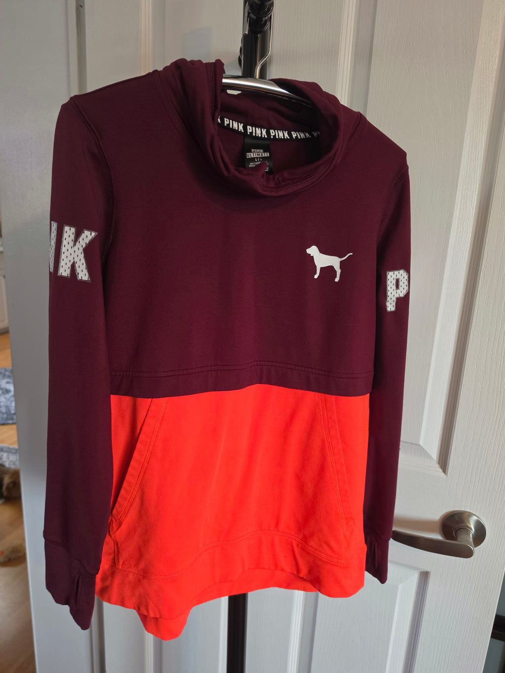 Wine & Fire — Victoria's Secret PINK Colour-Block Pullover