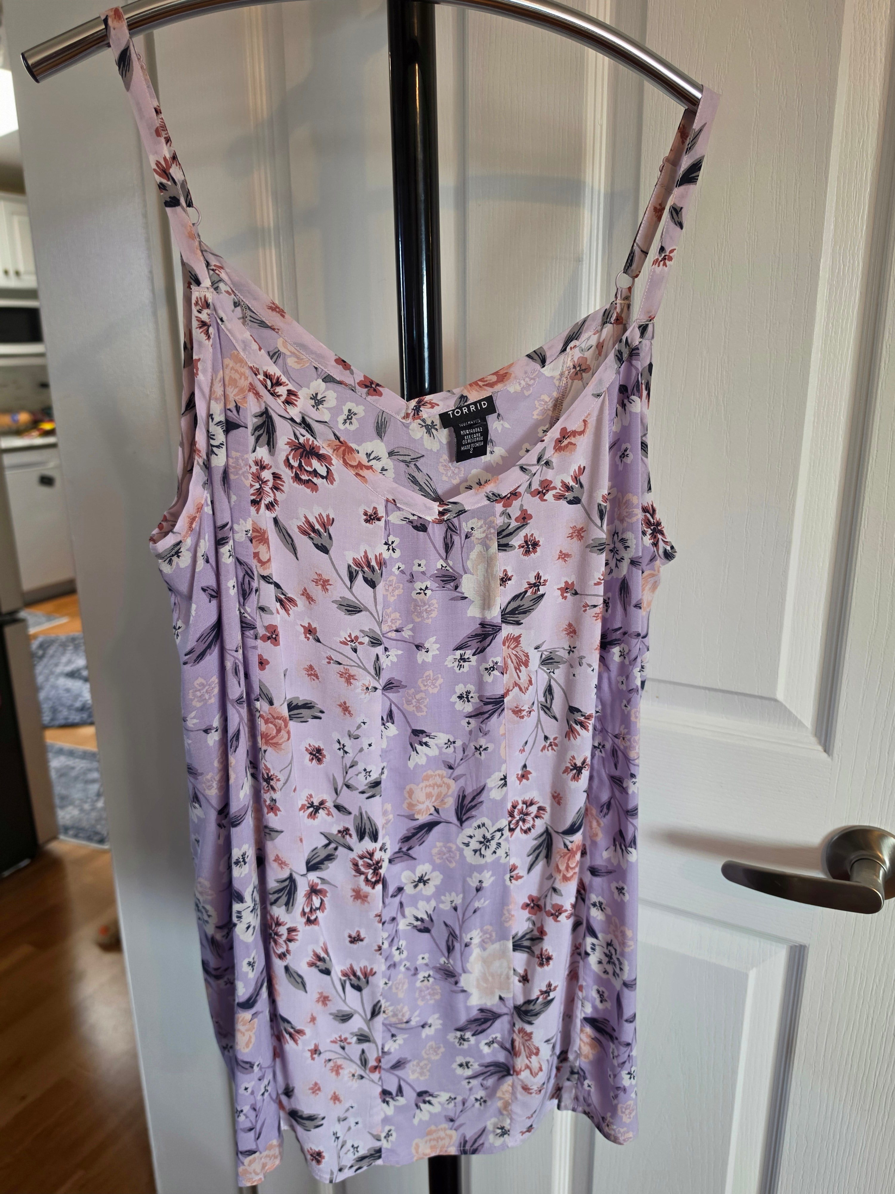 Lavender Dreams — Torrid Floral Swing Cami