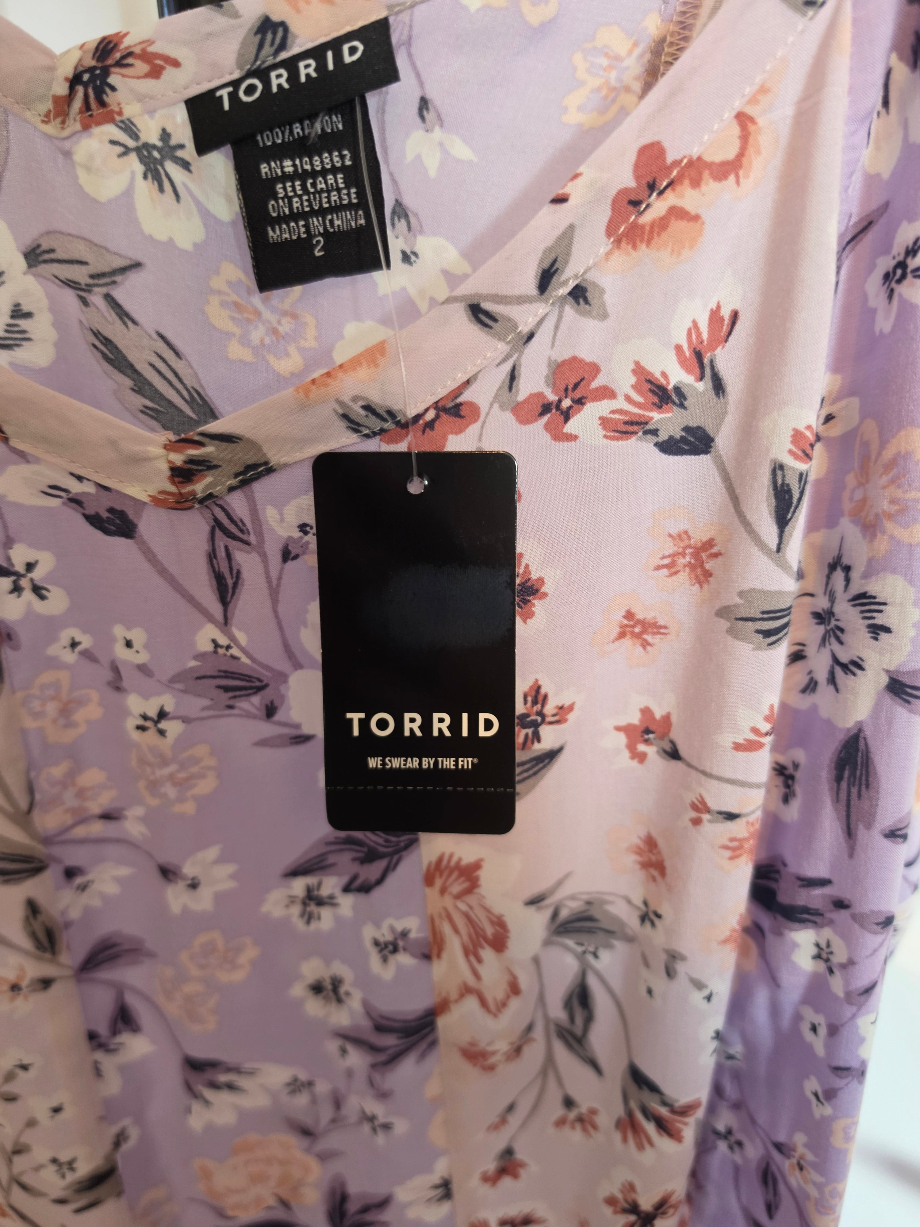 Lavender Dreams — Torrid Floral Swing Cami