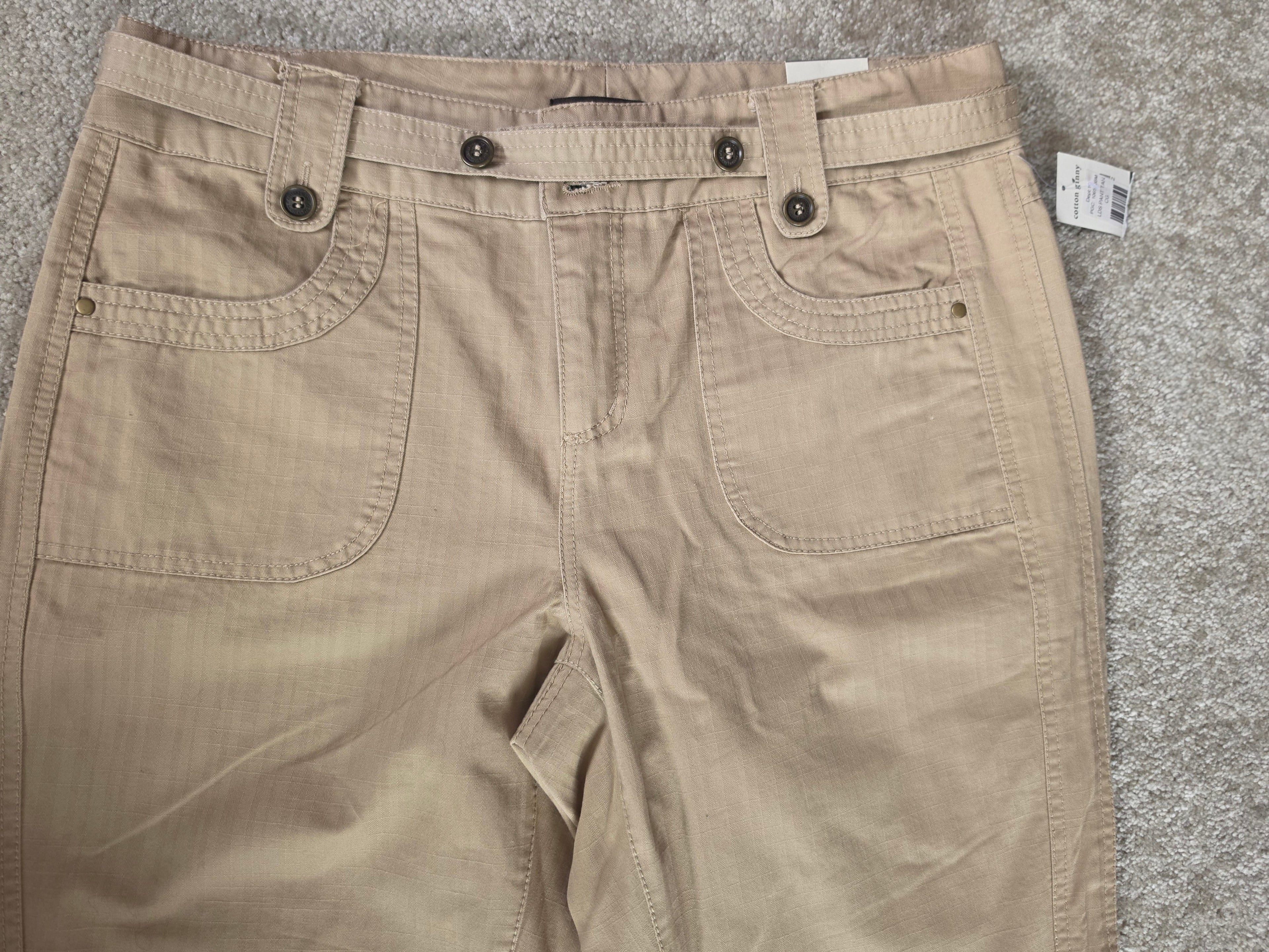 Sandy Grounds — Cotton Ginny Tan Utility Straight Leg Pants