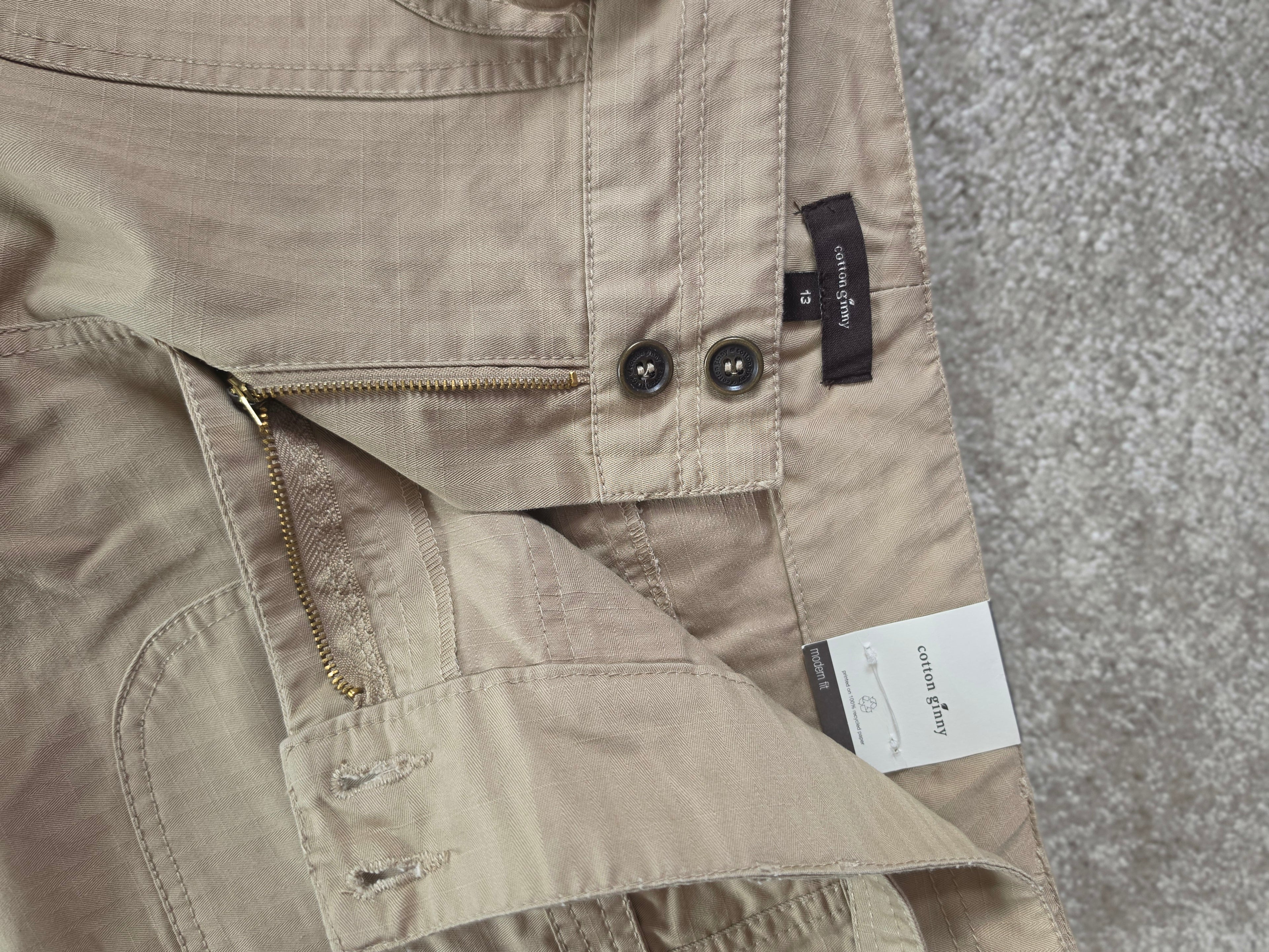 Sandy Grounds — Cotton Ginny Tan Utility Straight Leg Pants