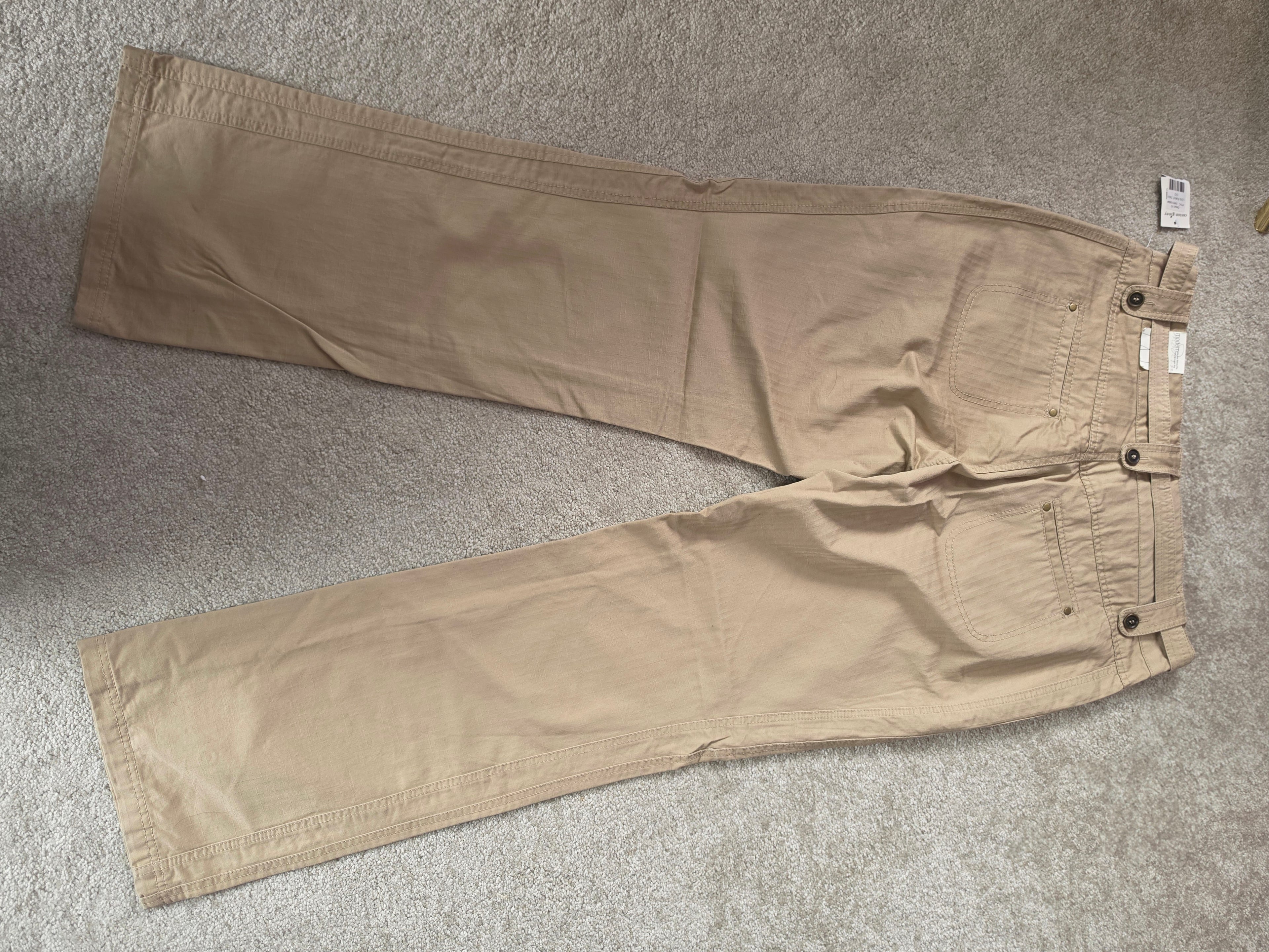 Sandy Grounds — Cotton Ginny Tan Utility Straight Leg Pants