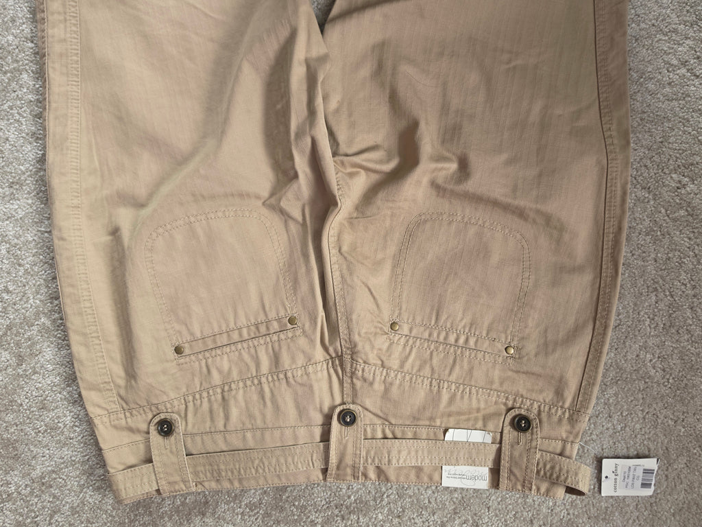 Sandy Grounds — Cotton Ginny Tan Utility Straight Leg Pants
