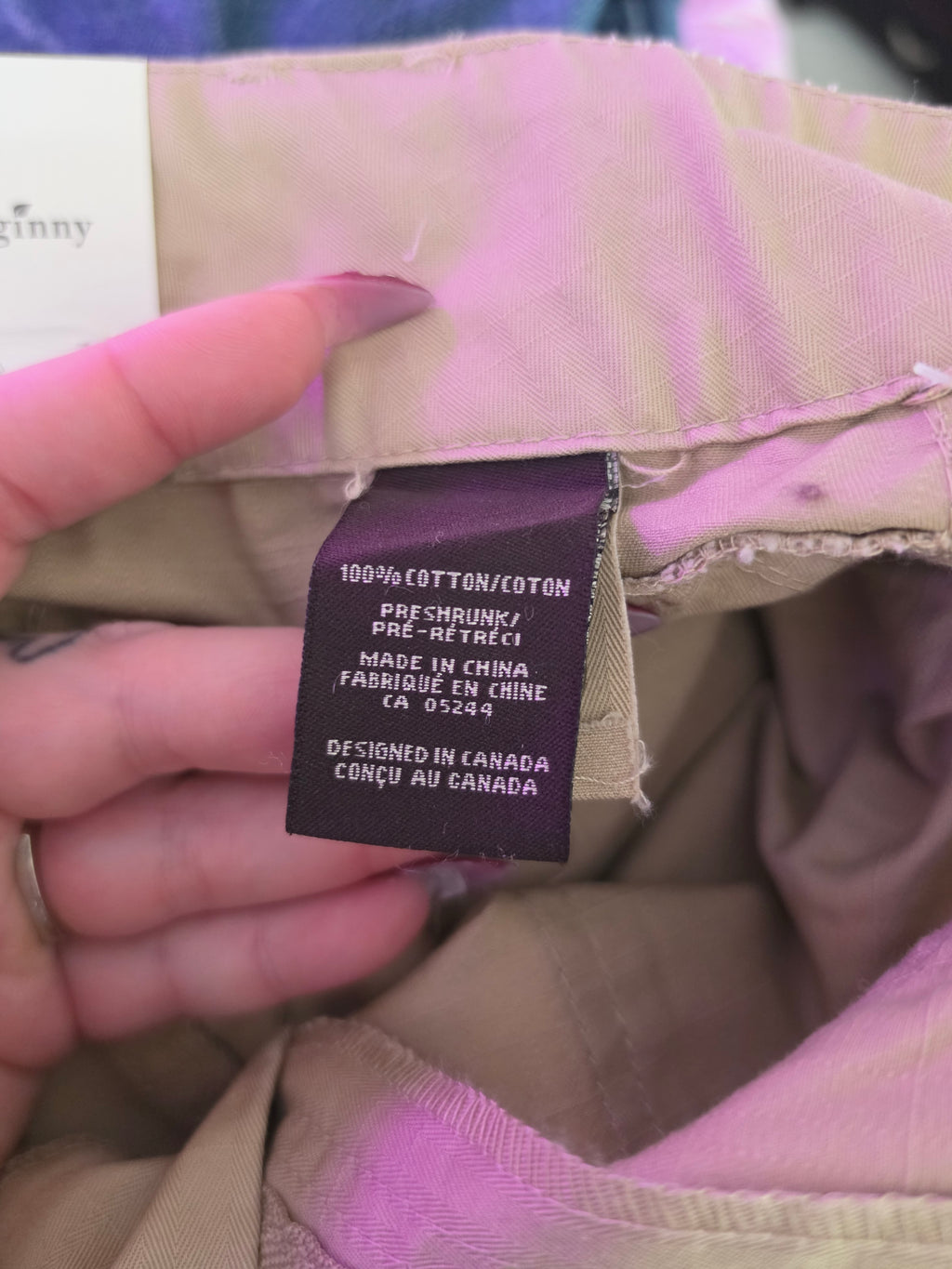 Sandy Grounds — Cotton Ginny Tan Utility Straight Leg Pants