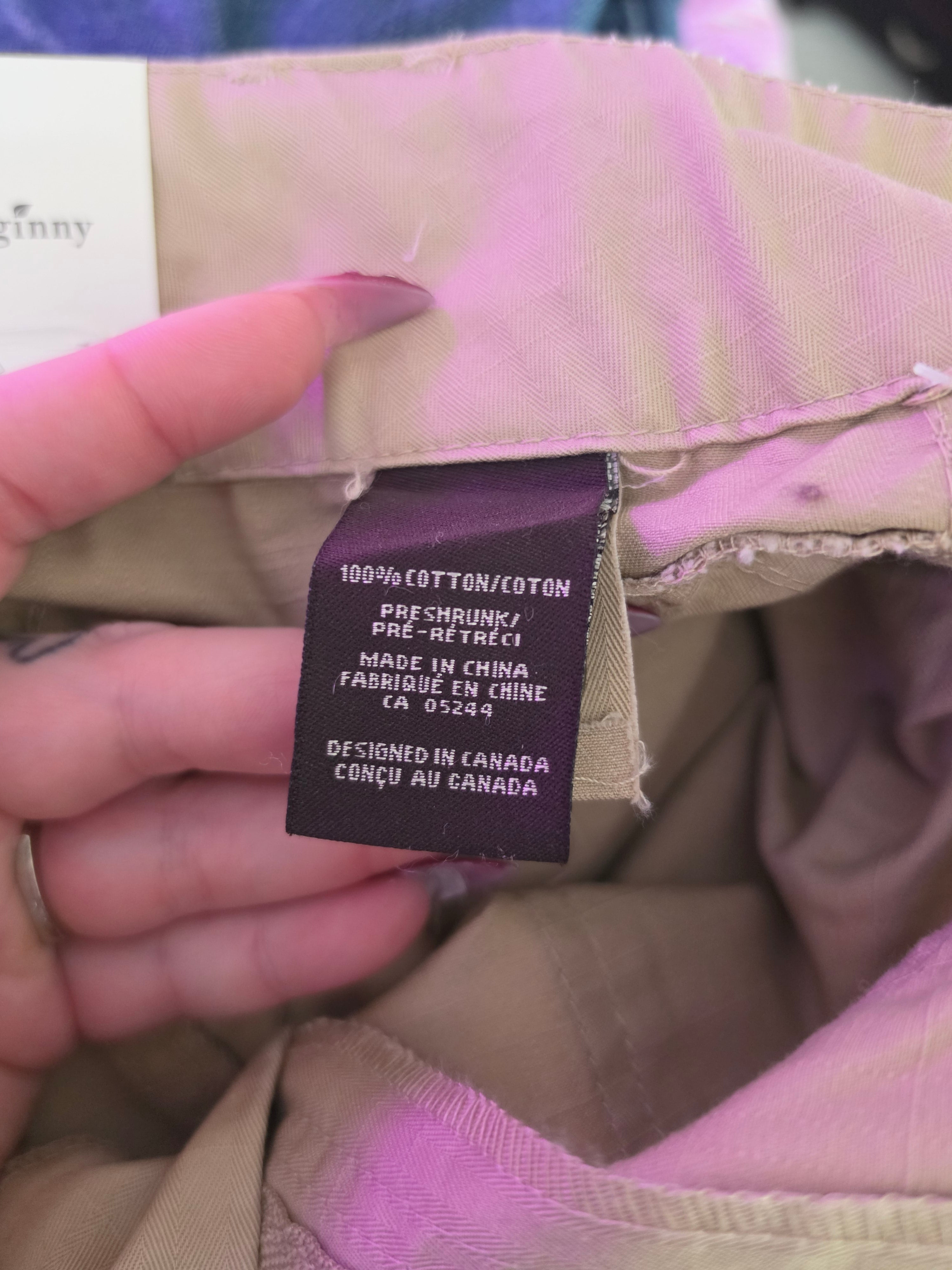 Sandy Grounds — Cotton Ginny Tan Utility Straight Leg Pants