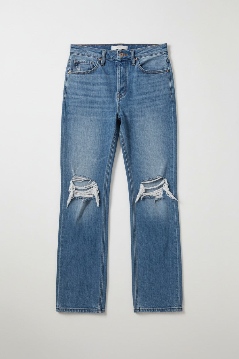 Torn Between Worlds Straight Leg Jeans