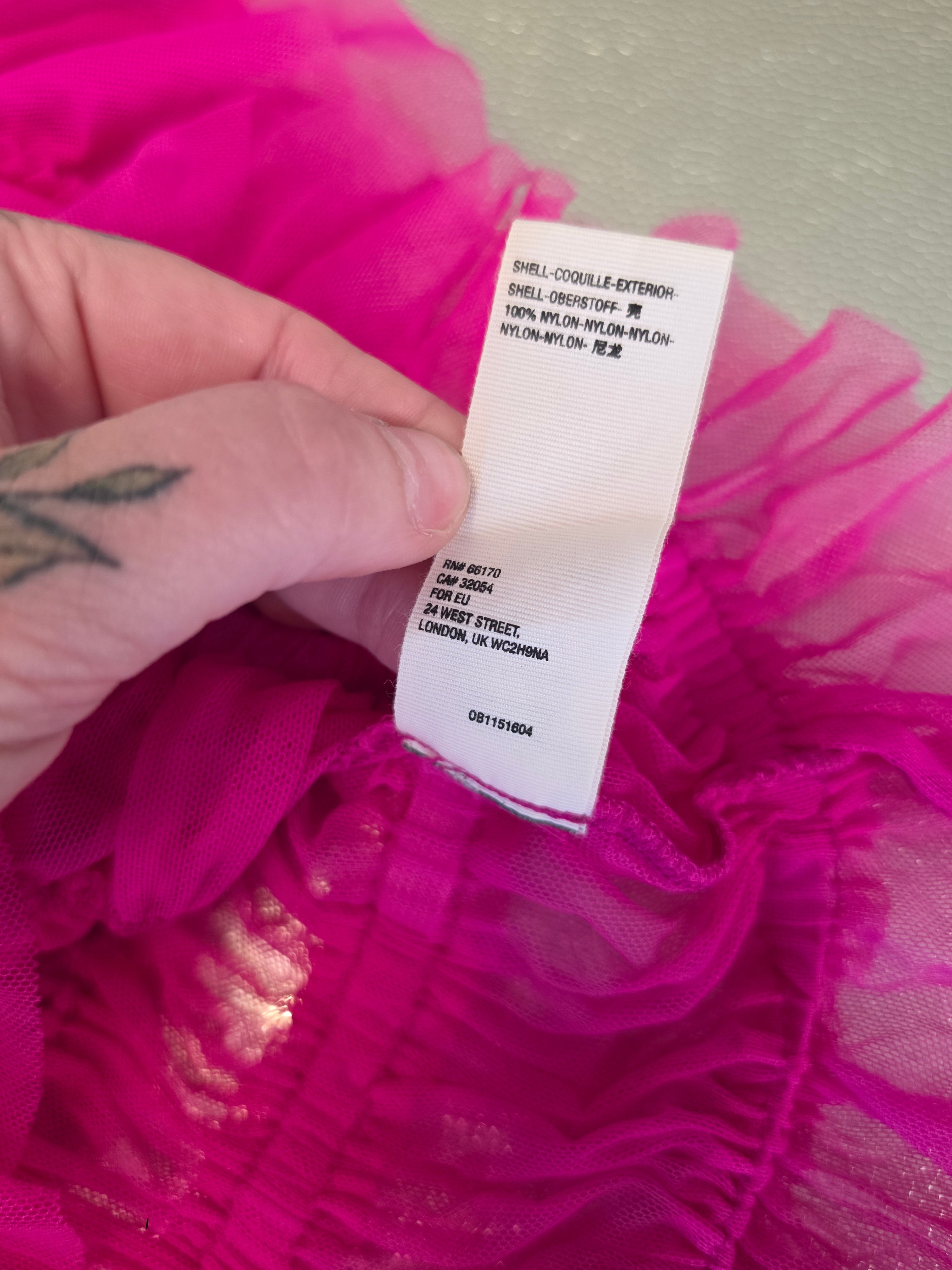 The Magenta Moment — Free People Ruffle Mesh Top
