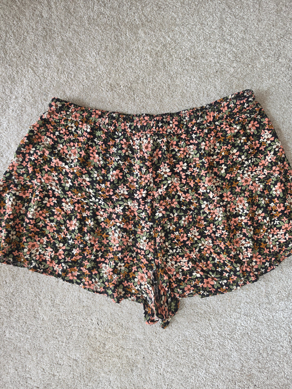 YMI Midnight Garden Floral Pull-On Shorts - full view