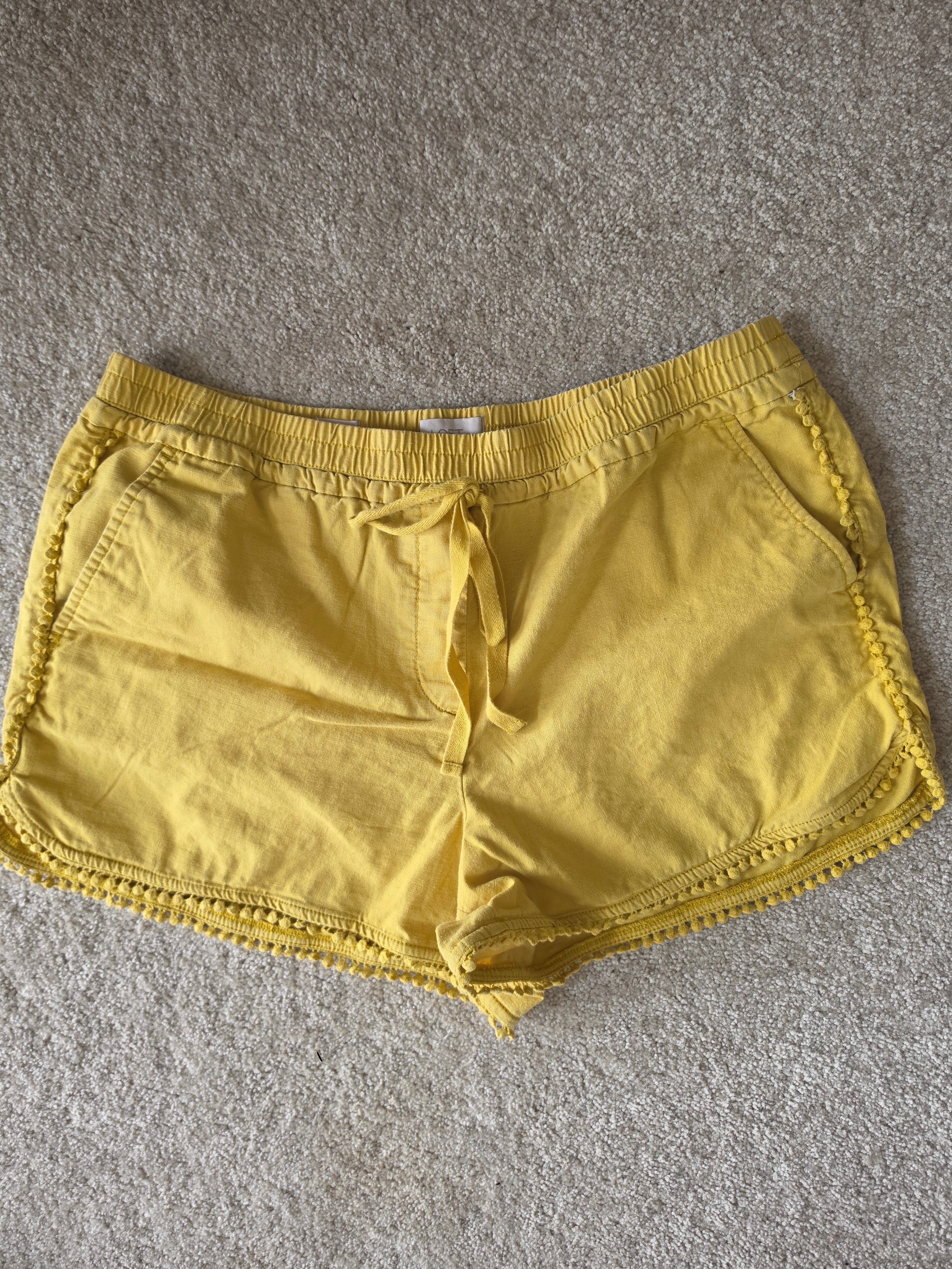 LOFT Outlet Golden Hour Running Shorts - front view