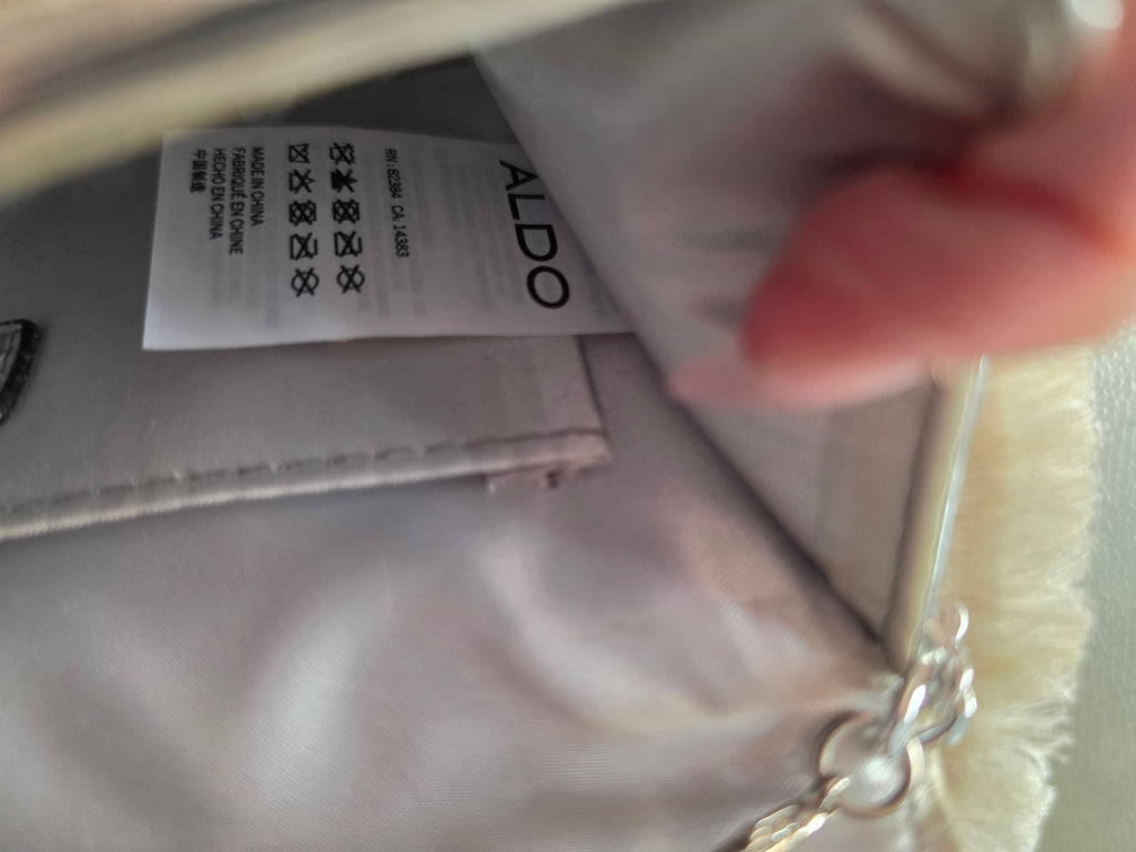 ALDO brand label and care tag
