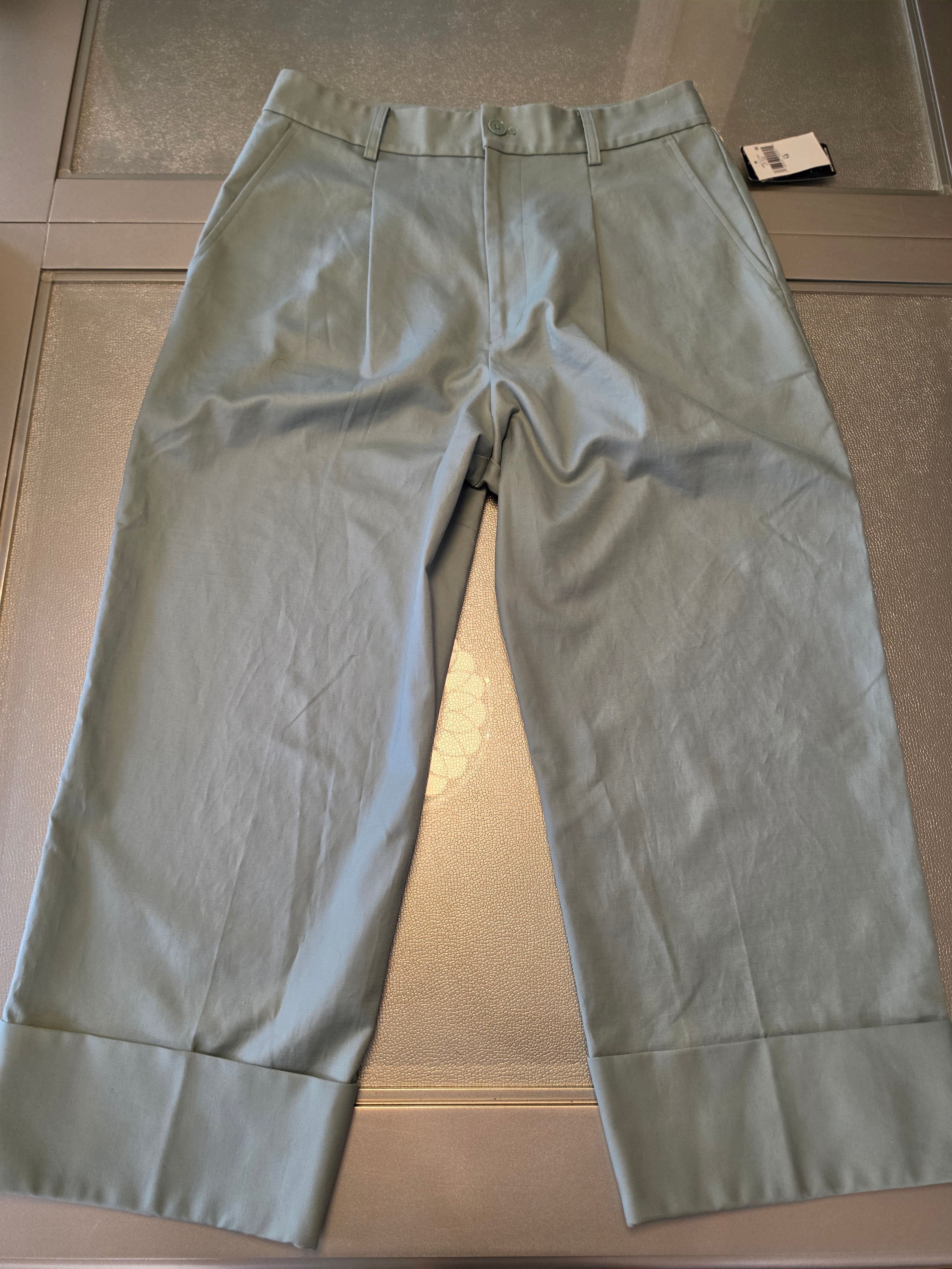 Mint to Be — Cuffed Wide-Leg Trouser